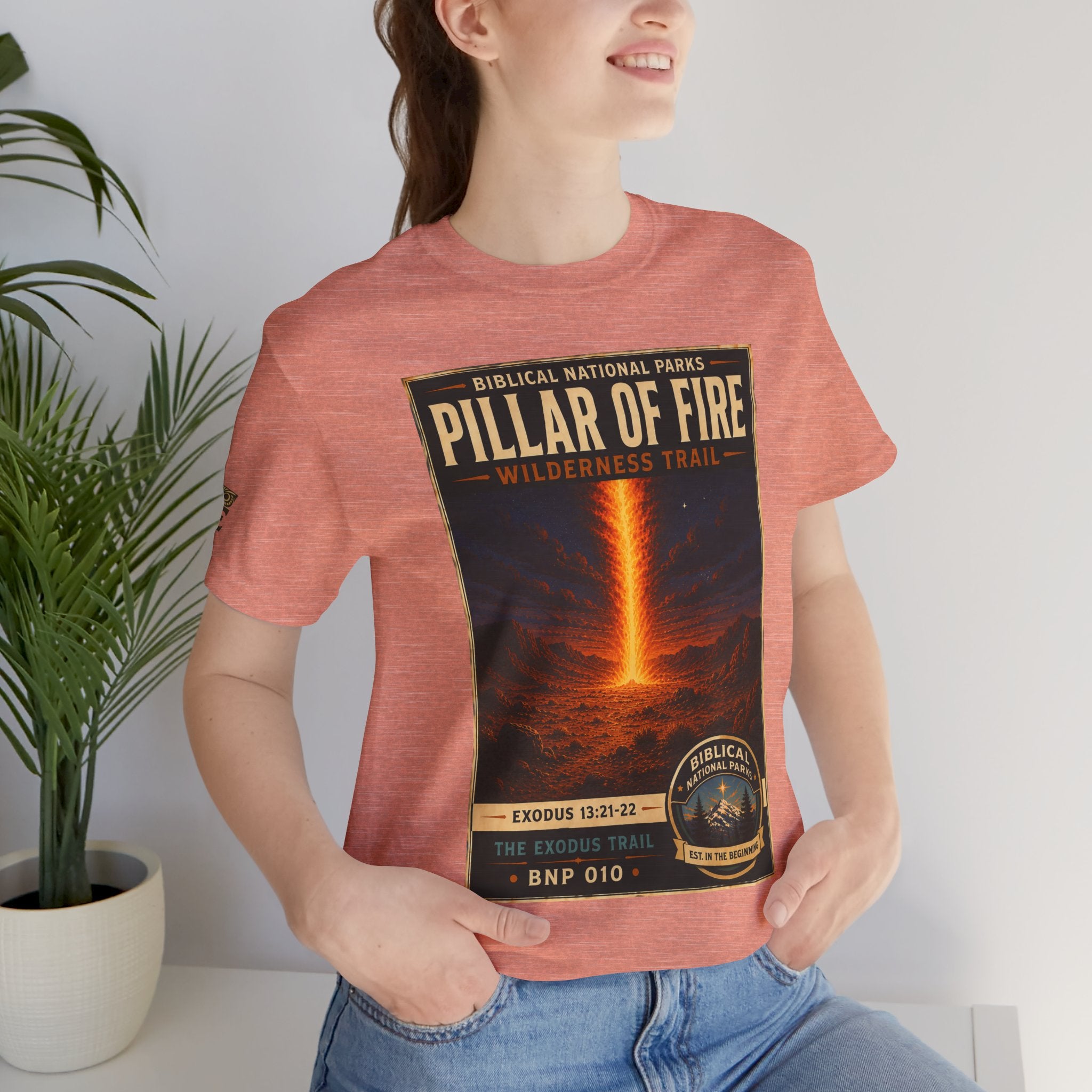Biblical National Parks Collection II- The Exodus Trail #010/013 Exodus 13: 21-22 | Vintage nature poster Tee | Biblical national parks graphic shirt