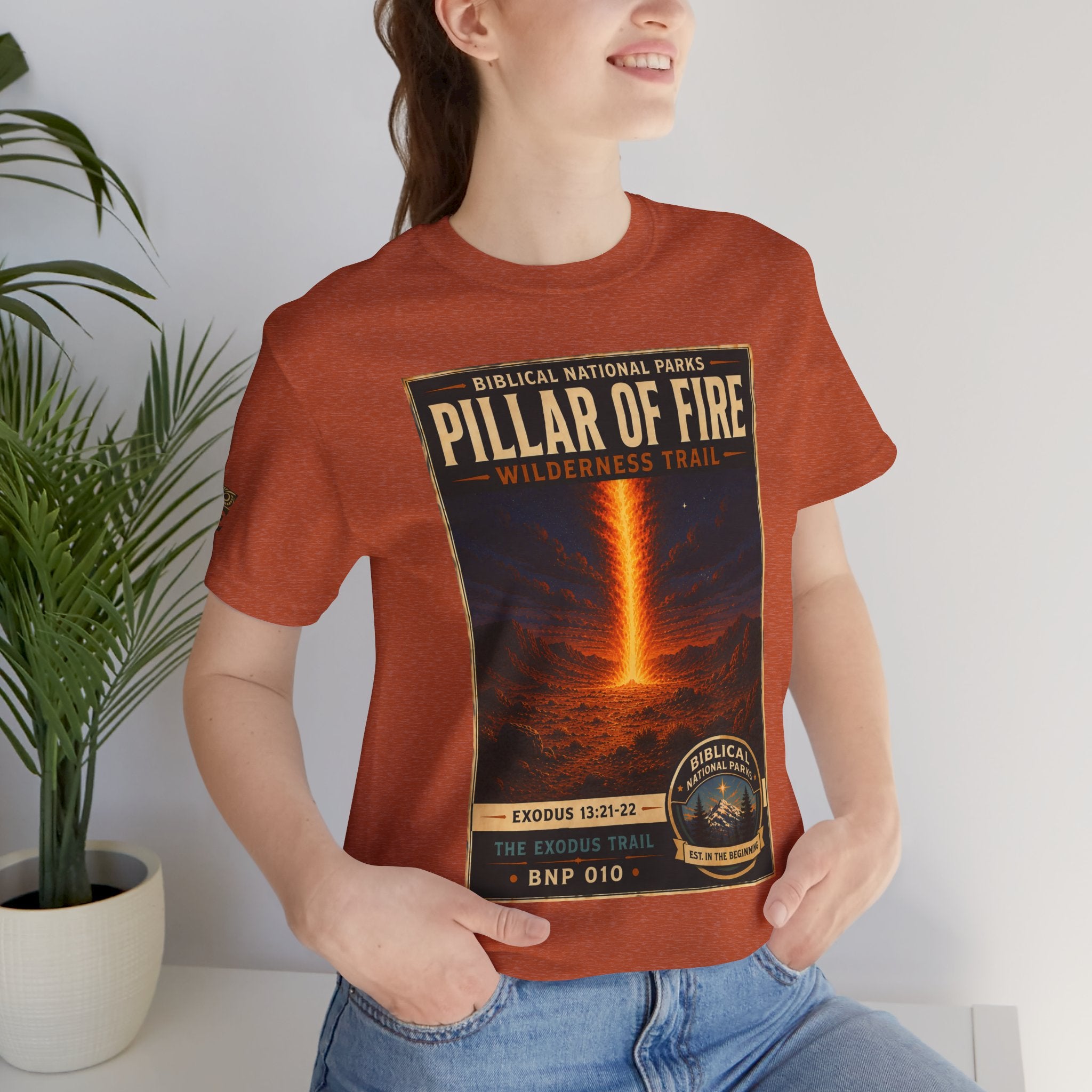 Biblical National Parks Collection II- The Exodus Trail #010/013 Exodus 13: 21-22 | Vintage nature poster Tee | Biblical national parks graphic shirt