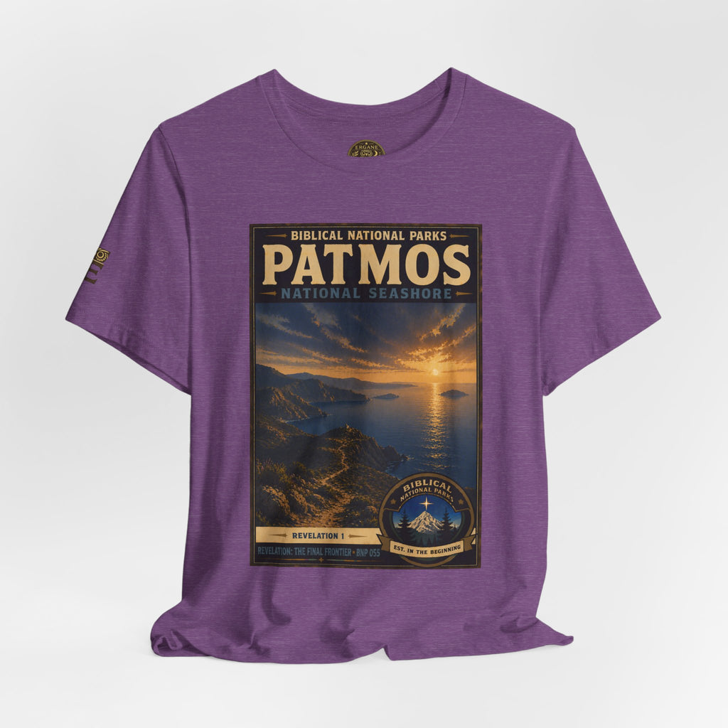 Biblical National Parks Collection X- #055/061 - Revelation: The Final Frontier | Revelation 1 | Vintage nature poster Tee | Biblical national parks graphic shirt