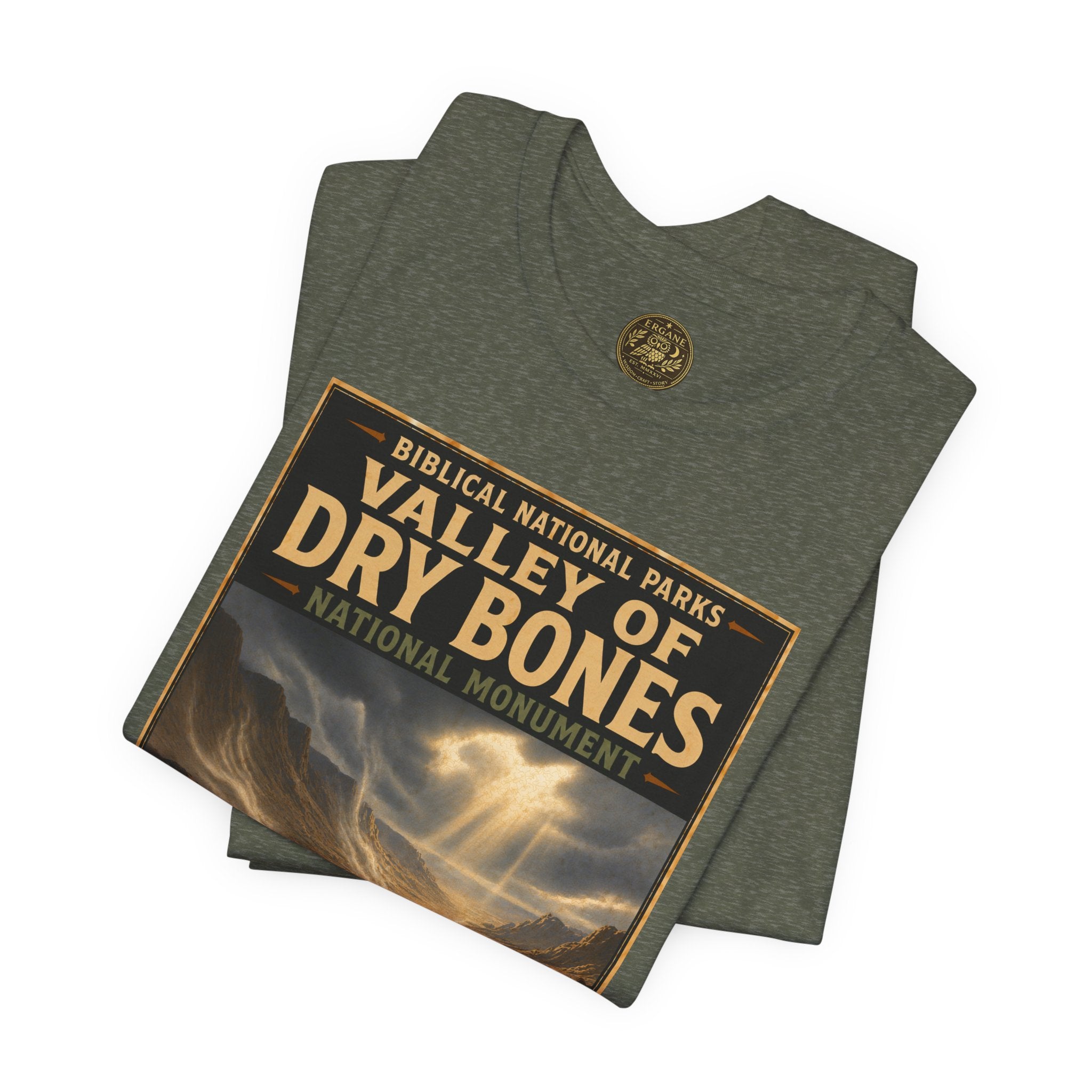 Biblical National Parks Collection V- Prophets & Wonders #026/030 Ezekiel 37  | Vintage nature poster Tee | Biblical national parks graphic shirt