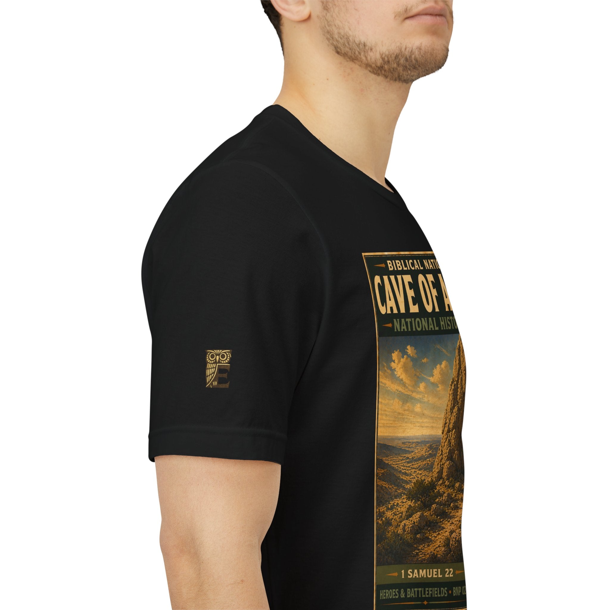 Biblical National Parks Collection IV- Heros & Battlefields #023/023 1 Samuel 22 | Vintage nature poster Tee | Biblical national parks graphic shirt