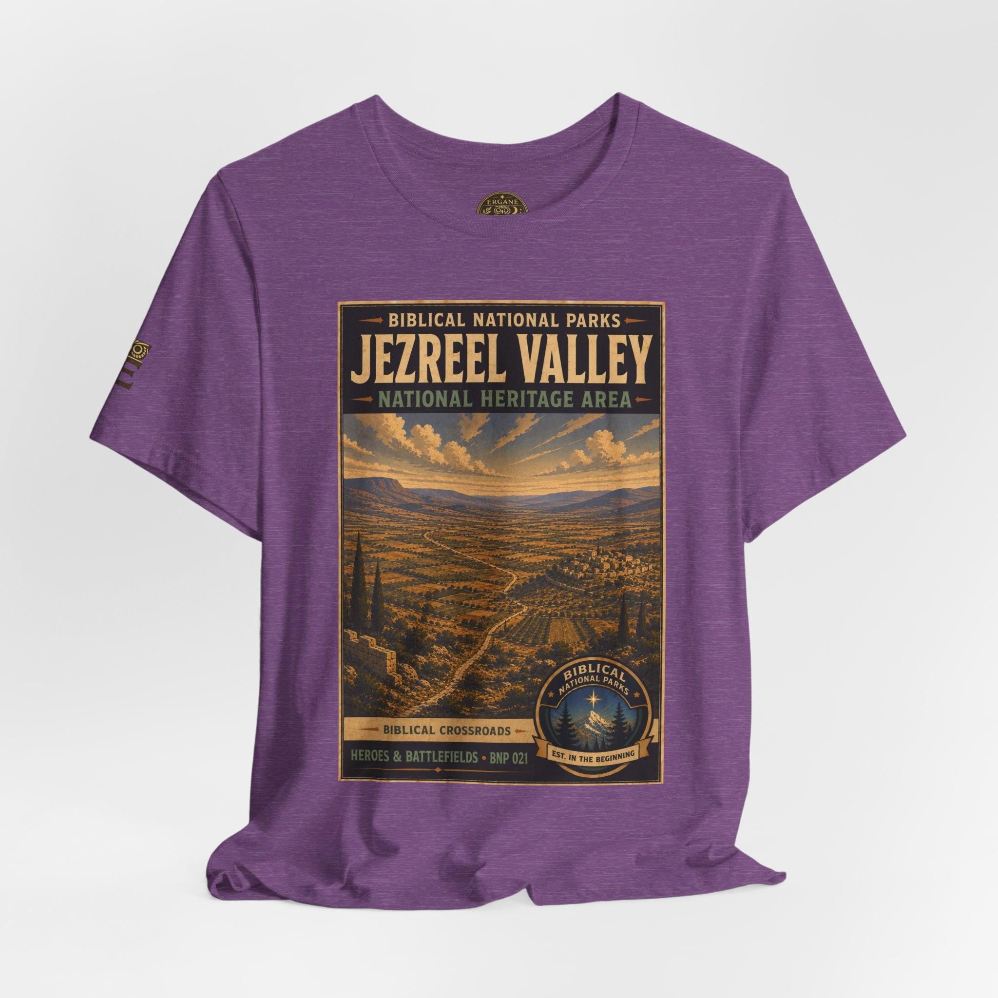 Biblical National Parks Collection IV- Heros & Battlefields #021/023 Biblical Crossroads | Vintage nature poster Tee | Biblical national parks graphic shirt