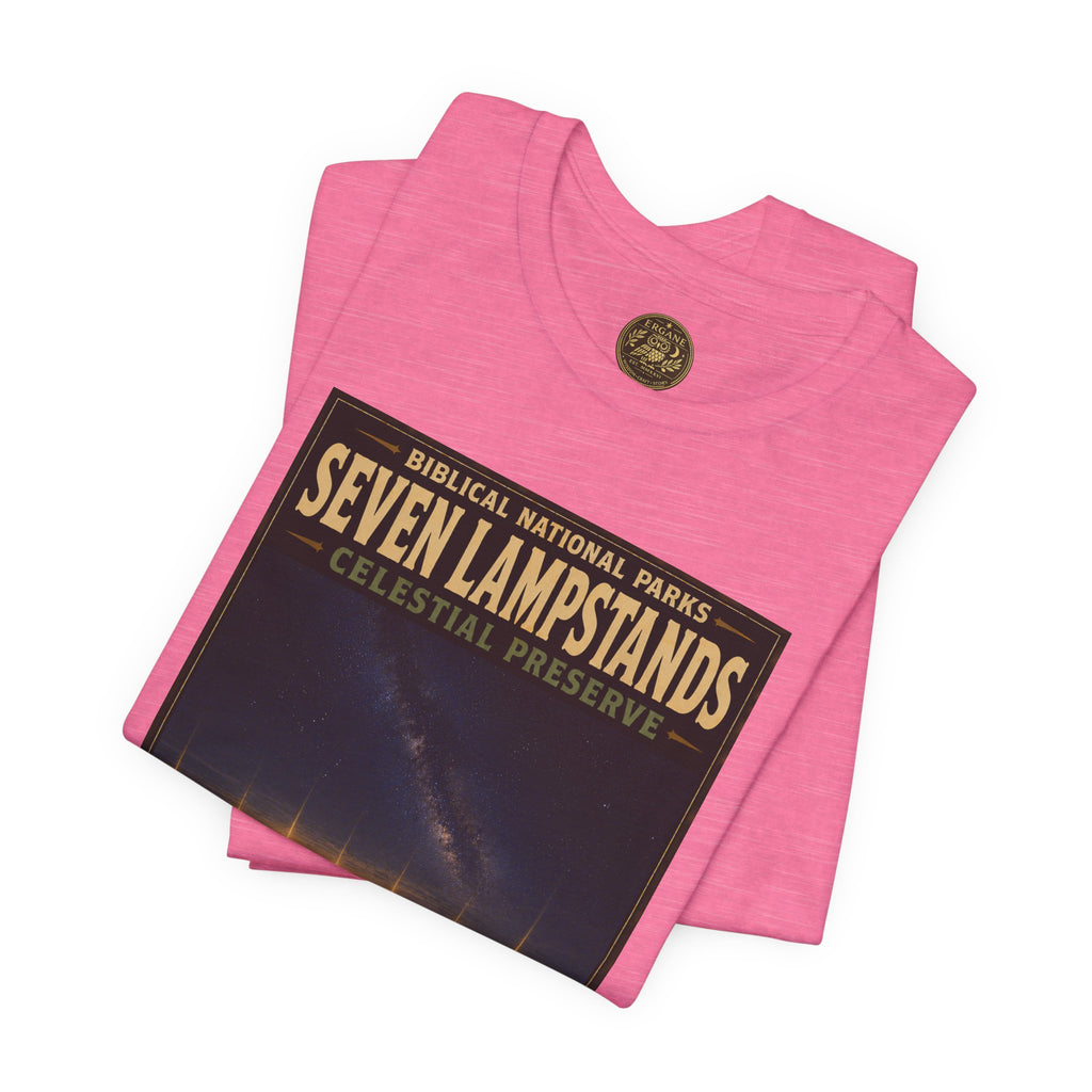 Biblical National Parks Collection X- #056/061 - Revelation: The Final Frontier | Revelation 1: 12-20 | Vintage nature poster Tee | Biblical national parks graphic shirt