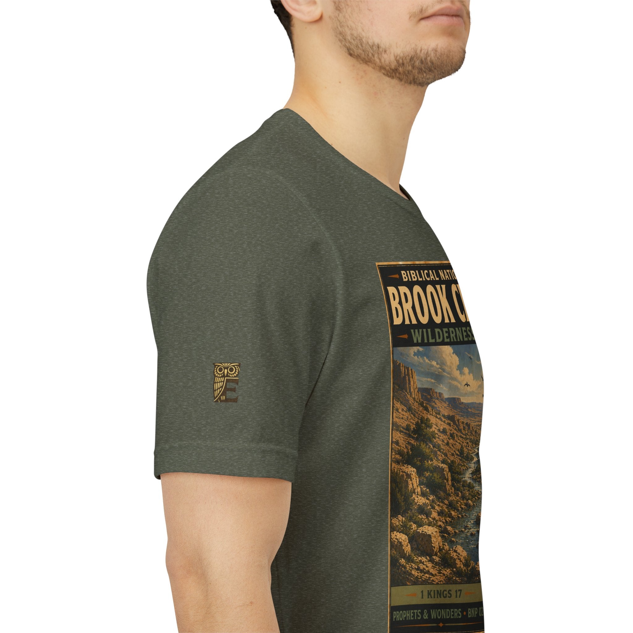 Biblical National Parks Collection V- Prophets & Wonders #024/030 1 Kings 17 | Vintage nature poster Tee | Biblical national parks graphic shirt