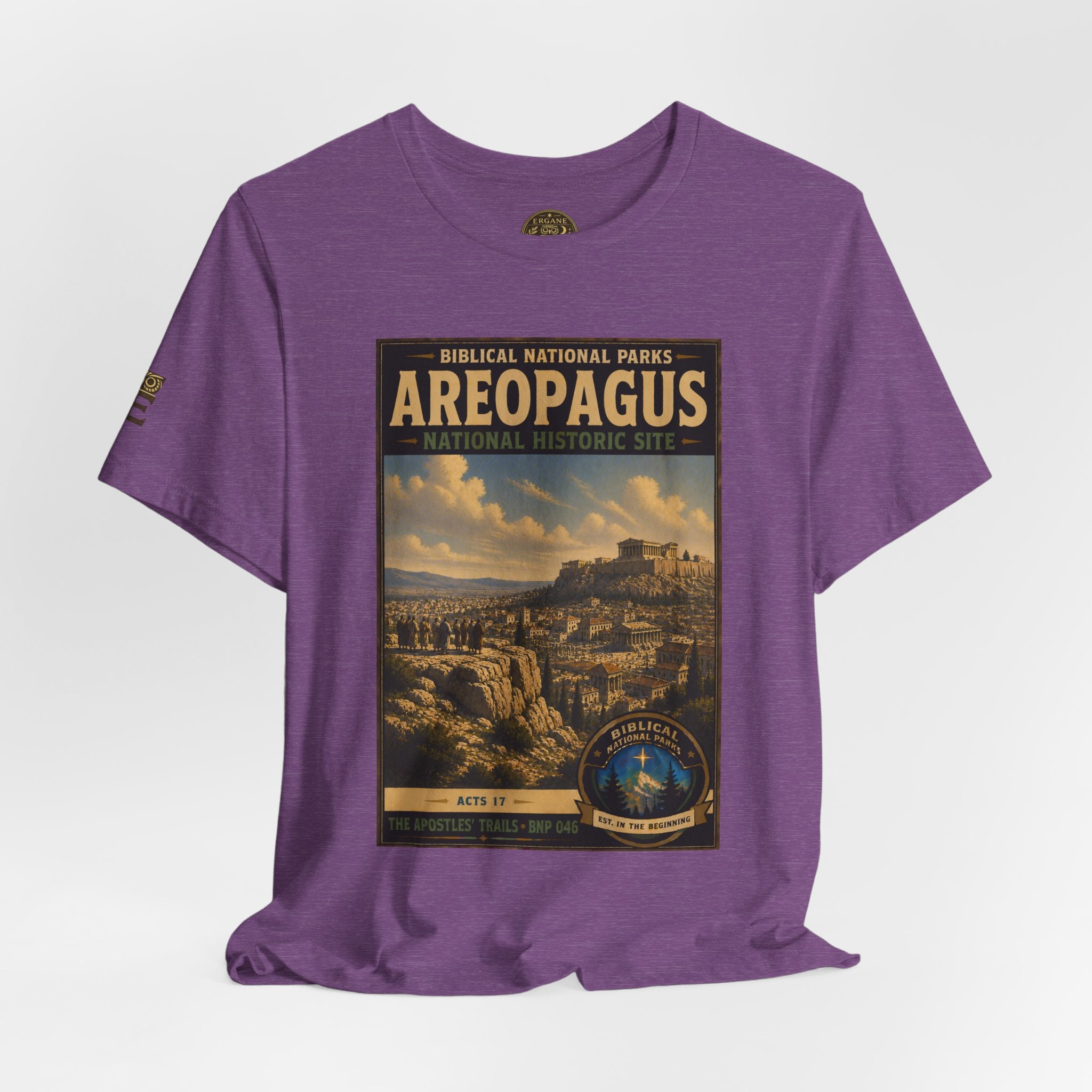 Biblical National Parks Collection VIII- The Apostles' Trails #046/049 | Acts 17 | Vintage nature poster Tee | Biblical national parks graphic shirt