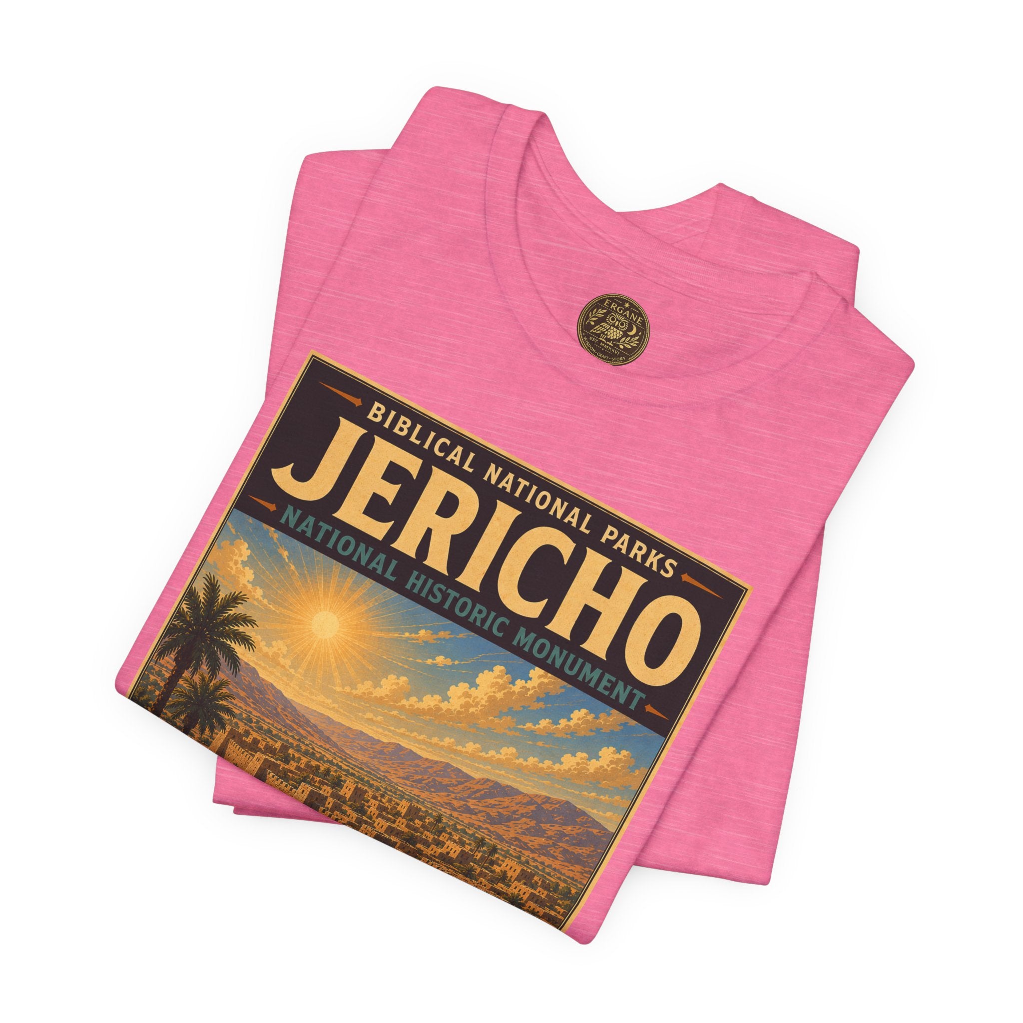 Biblical National Parks Collection III- The Promised Land #016/018 Joshua 6 | Vintage nature poster Tee | Biblical national parks graphic shirt