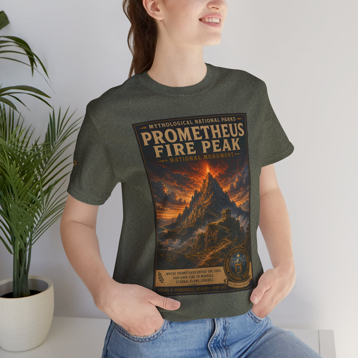 Mythological National Parks COLLECTION V- #045-050 TITANS & PRIMORDIAL REALMS | Vintage nature poster Tee | Mythological National Parks graphic shirt