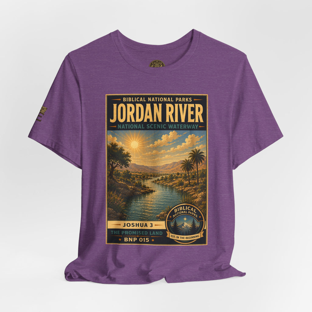 Biblical National Parks Collection III- The Promised Land #015/018 Joshua 3 | Vintage nature poster Tee | Biblical national parks graphic shirt