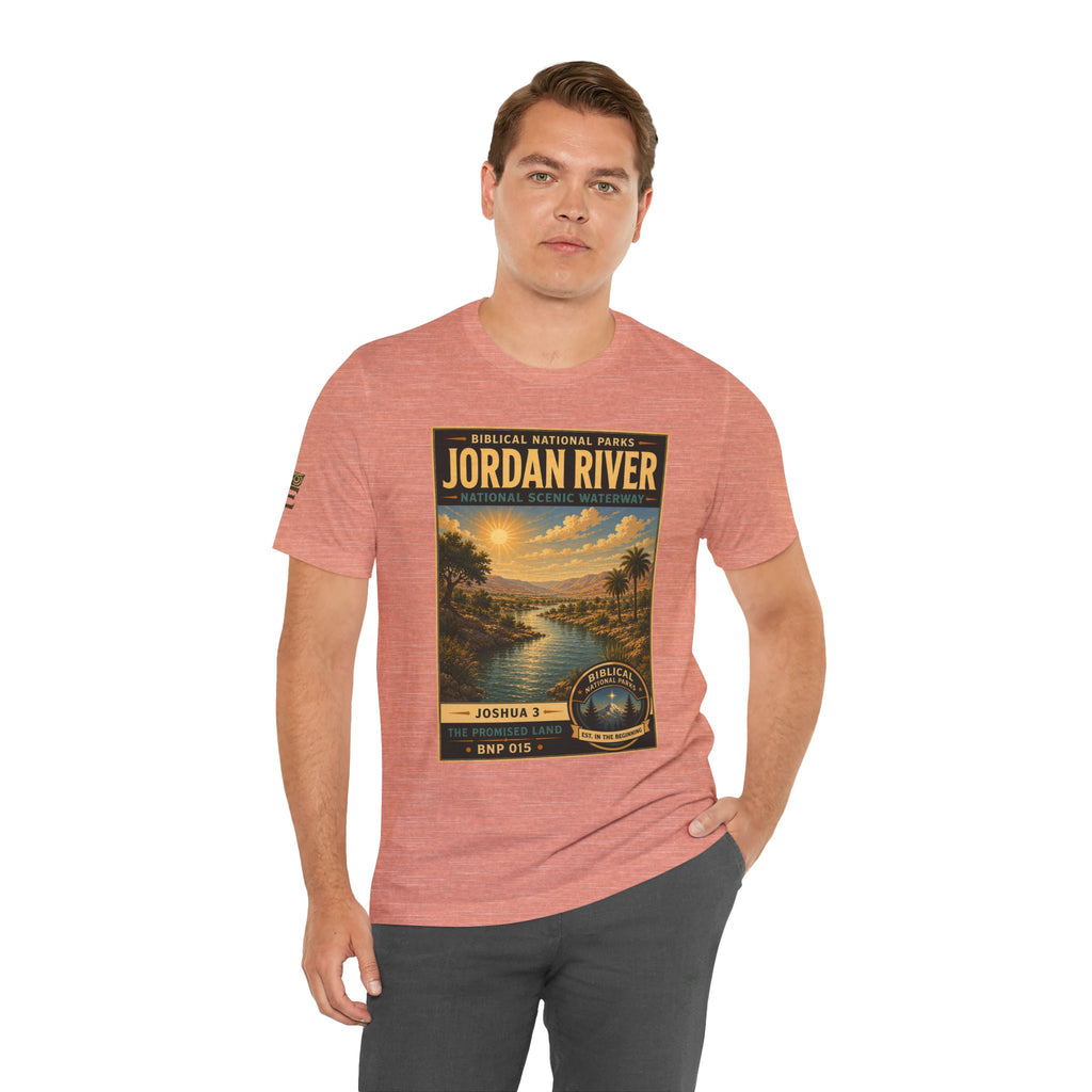 Biblical National Parks Collection III- The Promised Land #015/018 Joshua 3 | Vintage nature poster Tee | Biblical national parks graphic shirt