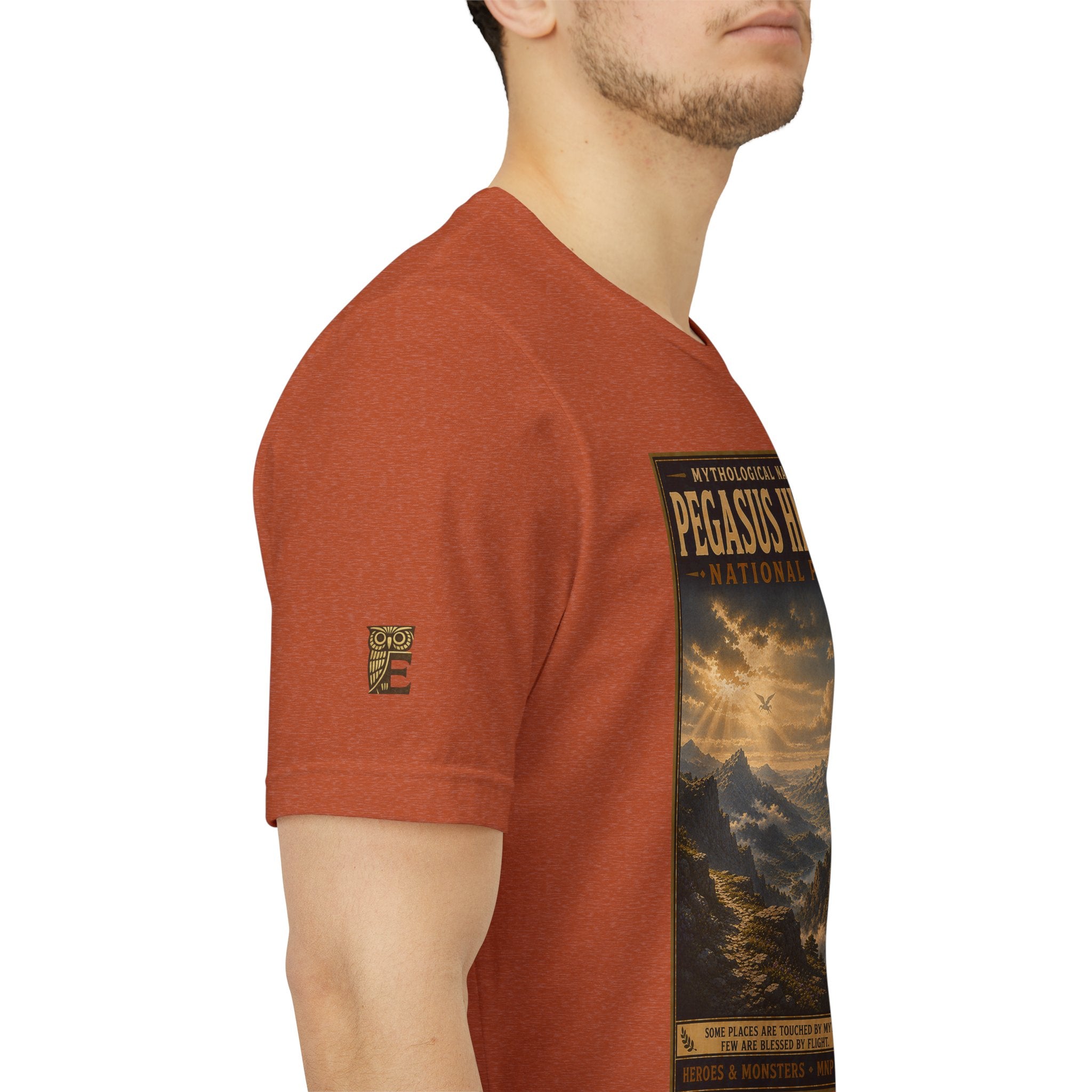 Mythological National Parks Collection III- #020-028 - Heros & Monsters | Vintage nature poster Tee | Mythological National Parks graphic shirt