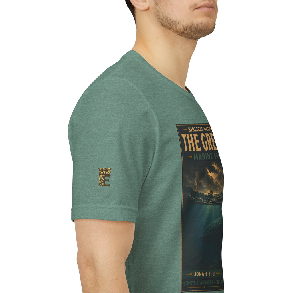 Biblical National Parks Collection V- Prophets & Wonders #030/030 Jonah 1-2 | Vintage nature poster Tee | Biblical national parks graphic shirt