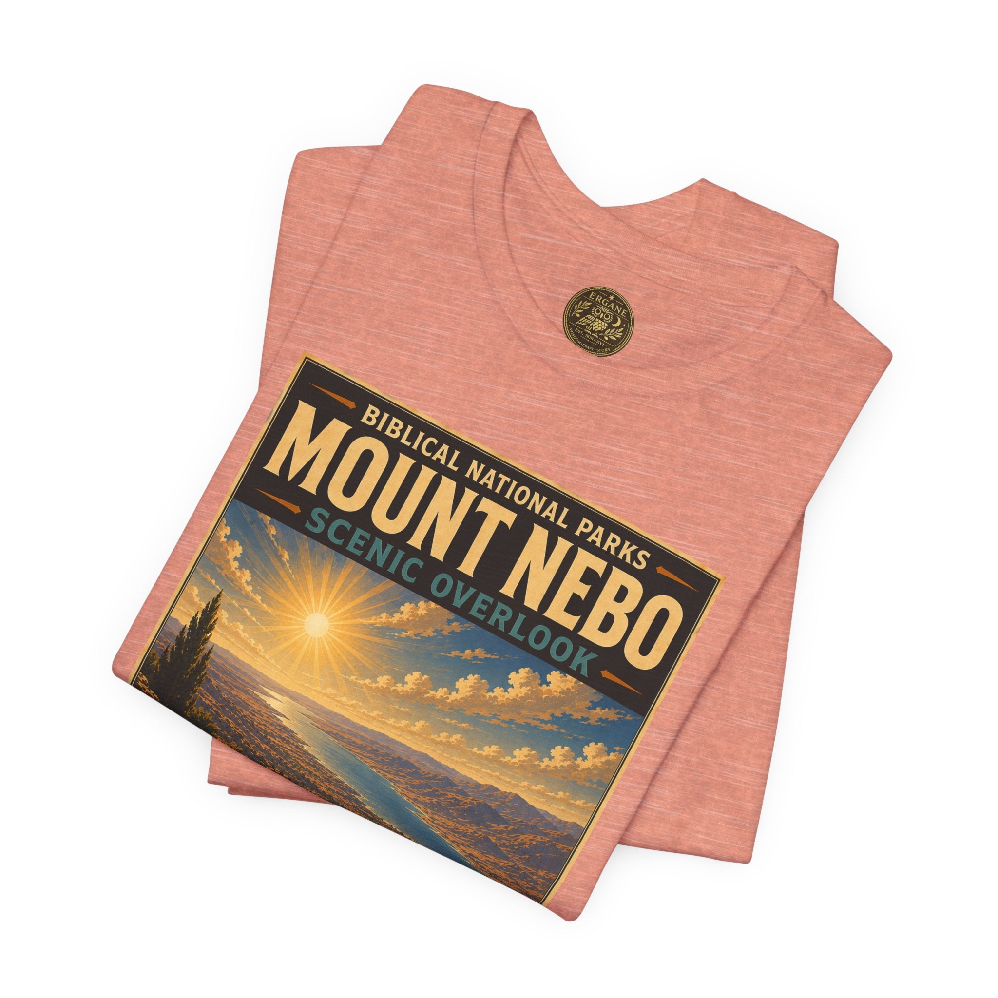 Biblical National Parks Collection III- The Promised Land #014/018 Deuteronomy 34:1 | Vintage nature poster Tee | Biblical national parks graphic shirt