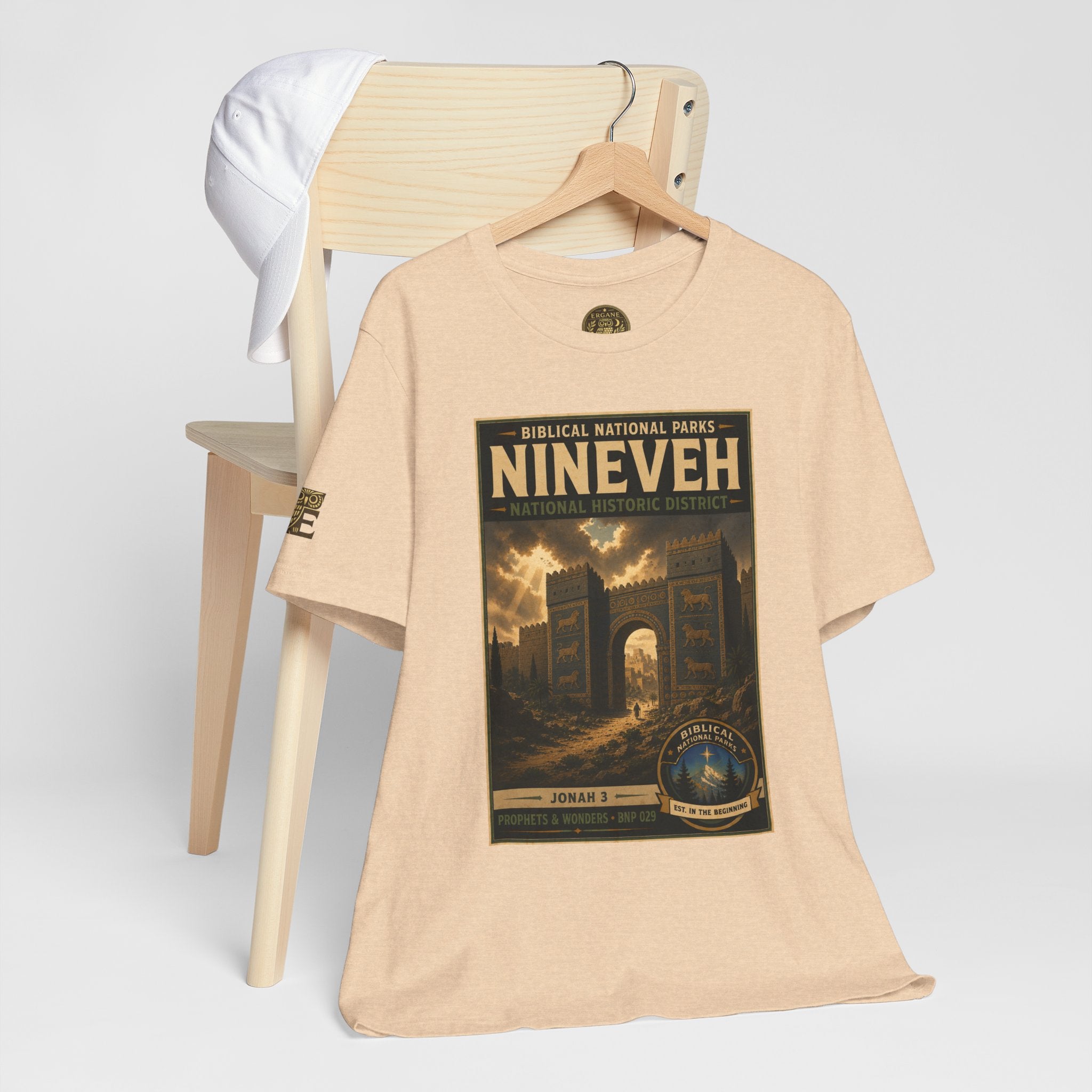 Biblical National Parks Collection V- Prophets & Wonders #029/030 Jonah 3 | Vintage nature poster Tee | Biblical national parks graphic shirt
