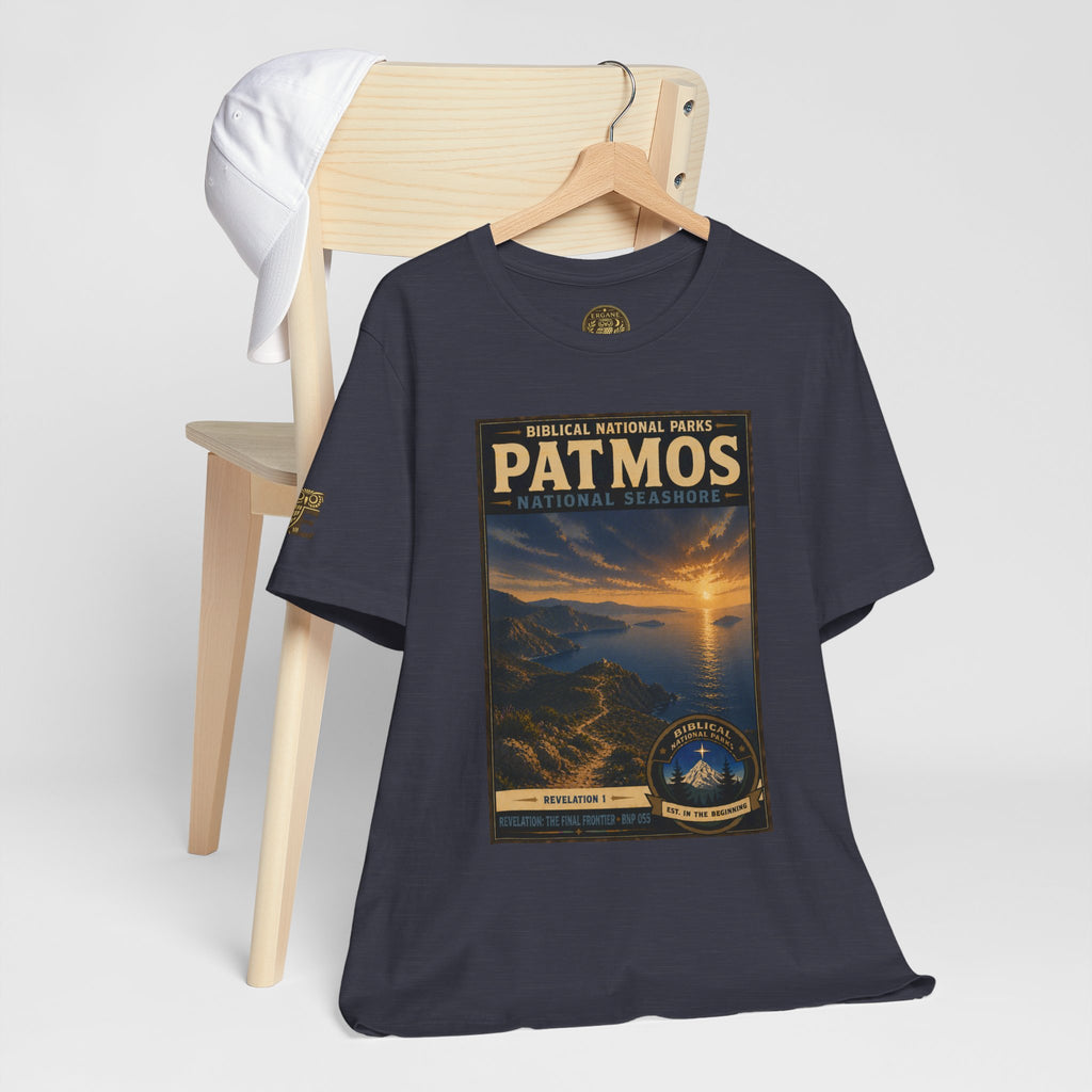 Biblical National Parks Collection X- #055/061 - Revelation: The Final Frontier | Revelation 1 | Vintage nature poster Tee | Biblical national parks graphic shirt