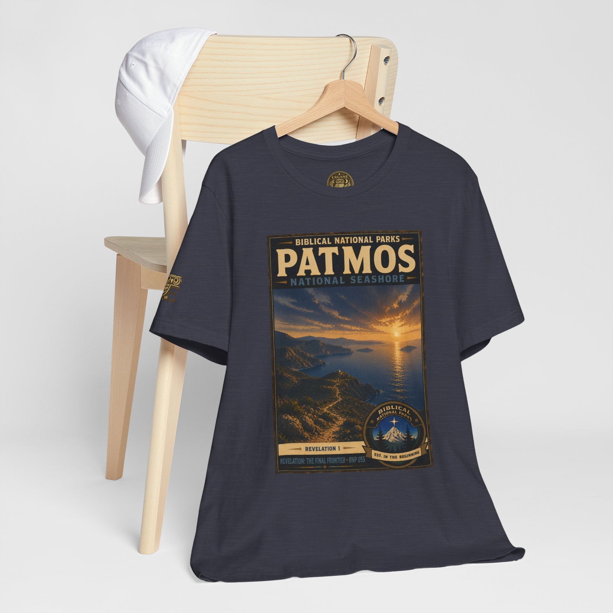 Biblical National Parks Collection X- #055/061 - Revelation: The Final Frontier | Revelation 1 | Vintage nature poster Tee | Biblical national parks graphic shirt