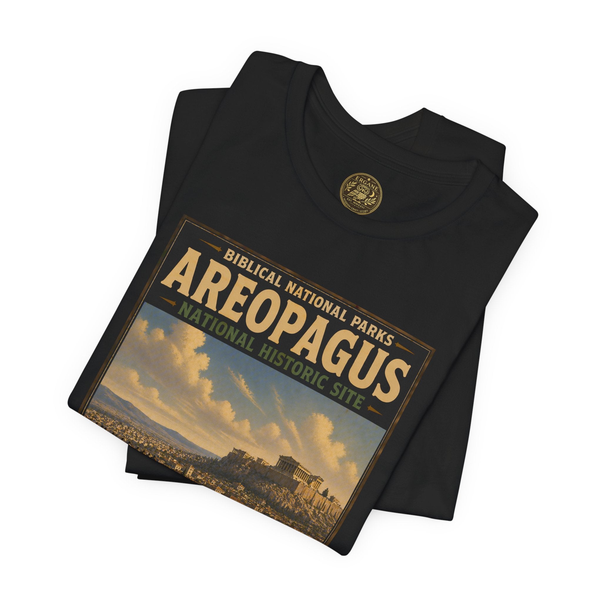 Biblical National Parks Collection VIII- The Apostles' Trails #046/049 | Acts 17 | Vintage nature poster Tee | Biblical national parks graphic shirt