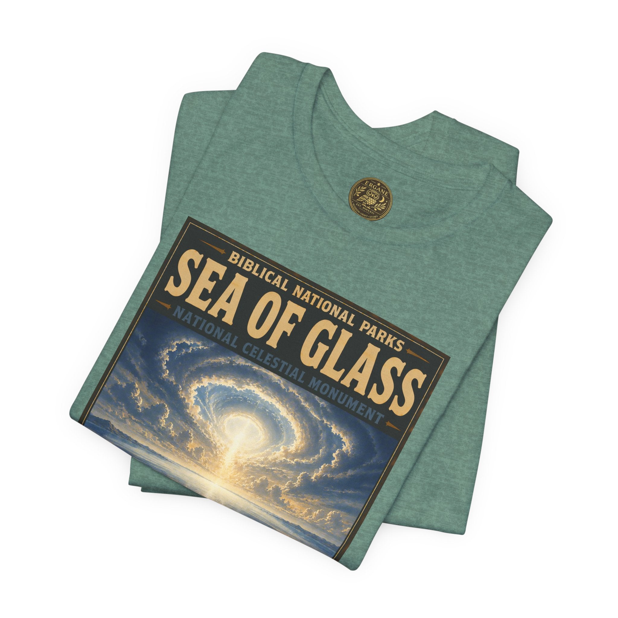 Biblical National Parks Collection X- #057/061 - Revelation: The Final Frontier | Revelation 4 | Vintage nature poster Tee | Biblical national parks graphic shirt