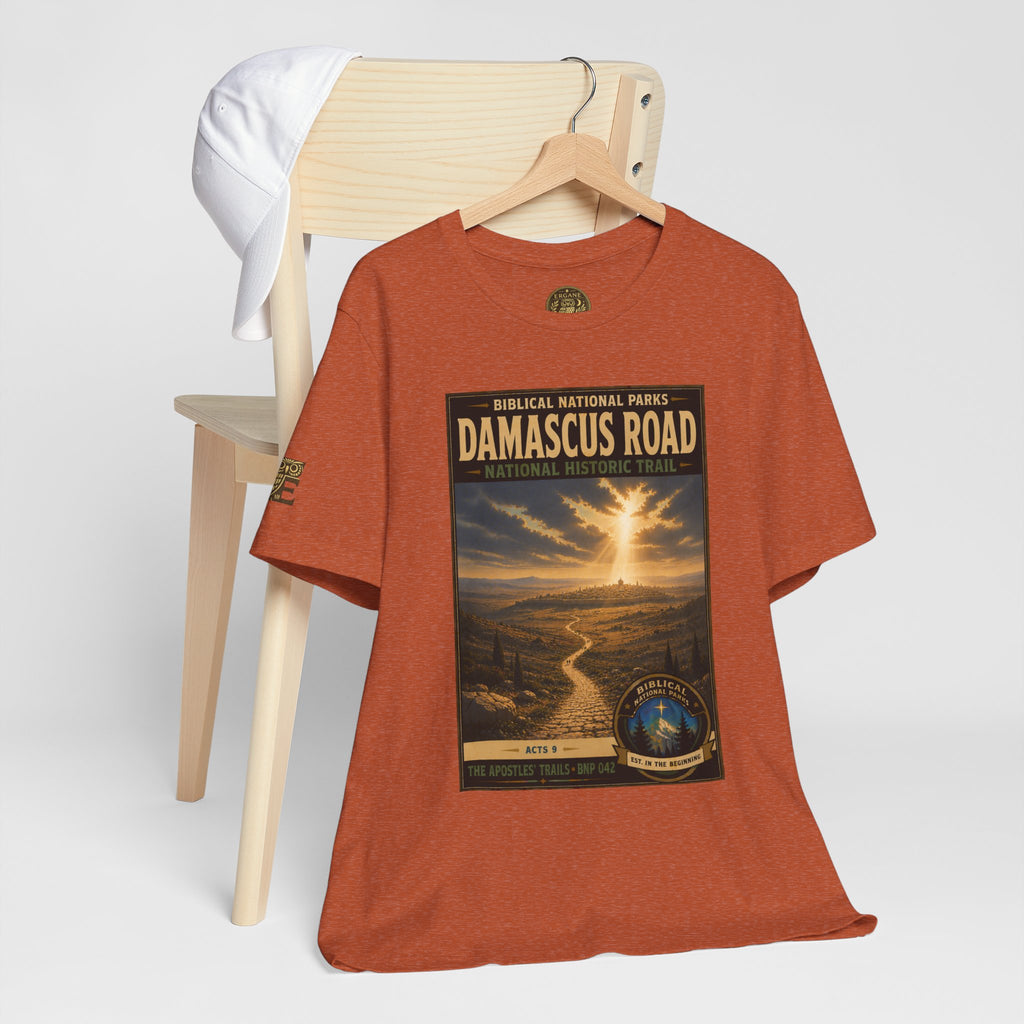 Biblical National Parks Collection VIII- The Apostles' Trails #042/049 | Acts 9 | Vintage nature poster Tee | Biblical national parks graphic shirt