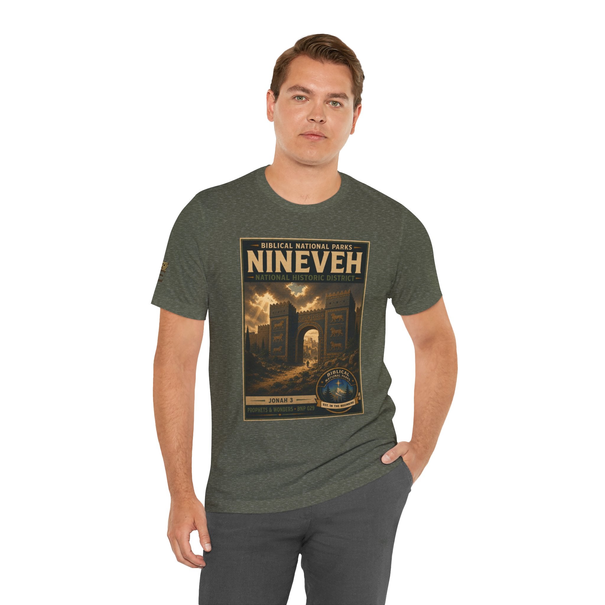 Biblical National Parks Collection V- Prophets & Wonders #029/030 Jonah 3 | Vintage nature poster Tee | Biblical national parks graphic shirt