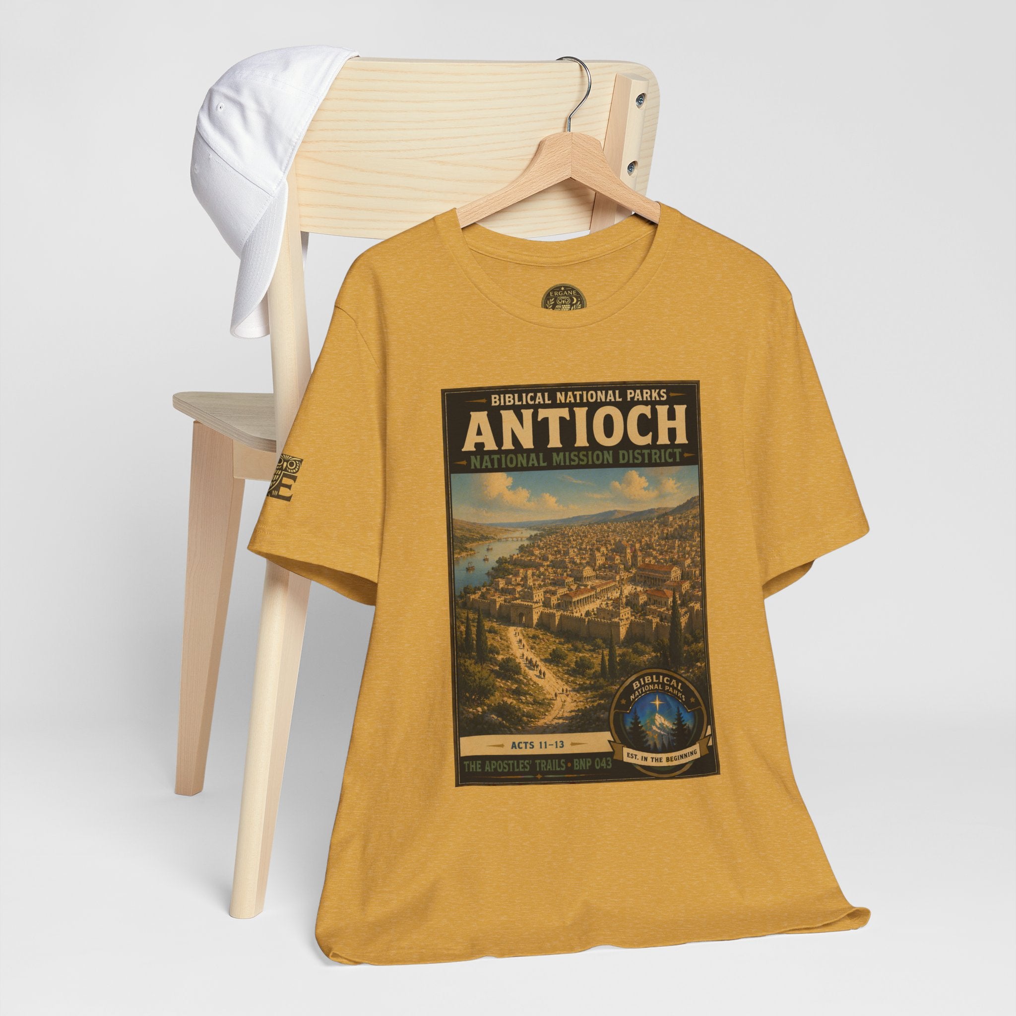 Biblical National Parks Collection VIII- The Apostles' Trails #043/049 | Acts 11-13 | Vintage nature poster Tee | Biblical national parks graphic shirt