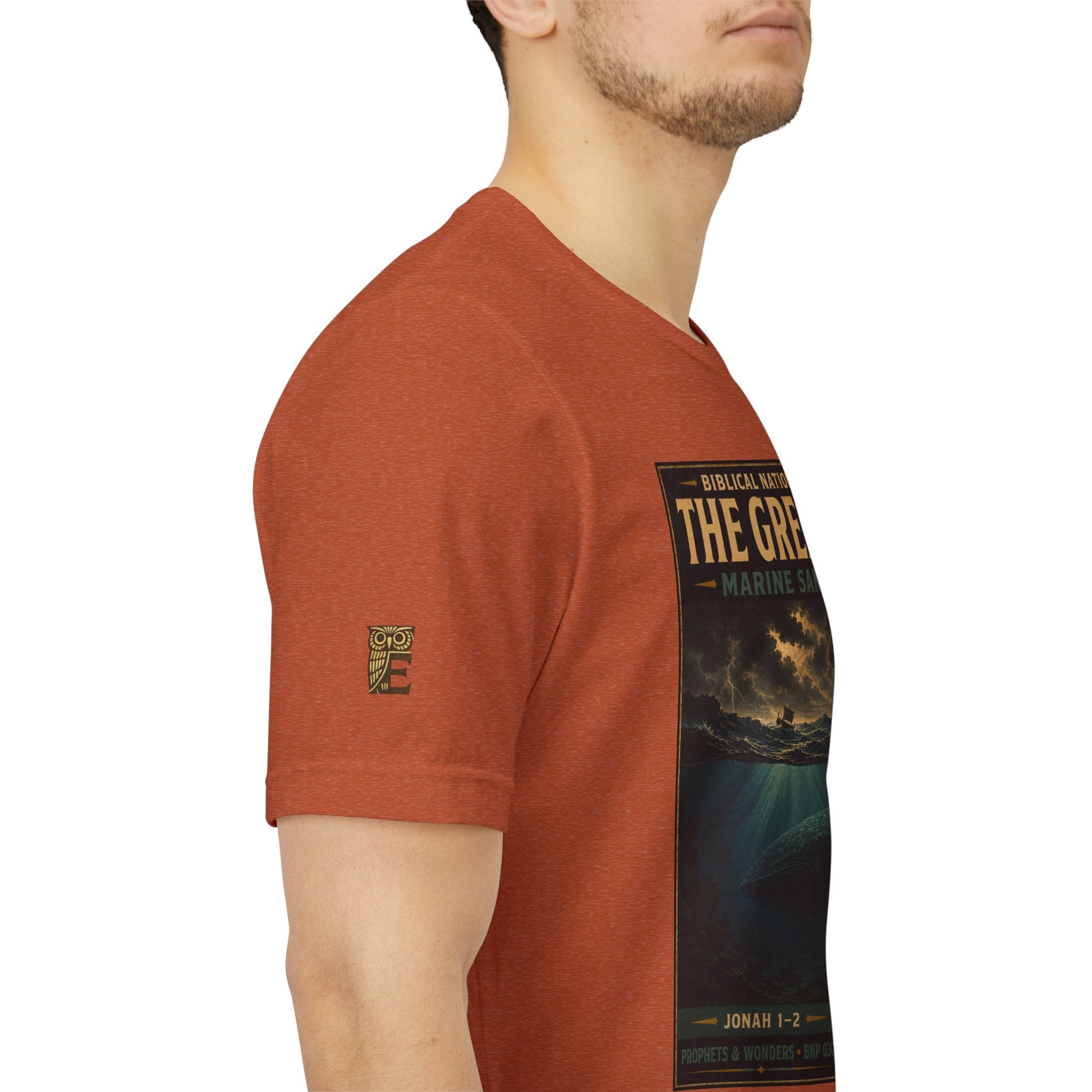 Biblical National Parks Collection V- Prophets & Wonders #030/030 Jonah 1-2 | Vintage nature poster Tee | Biblical national parks graphic shirt