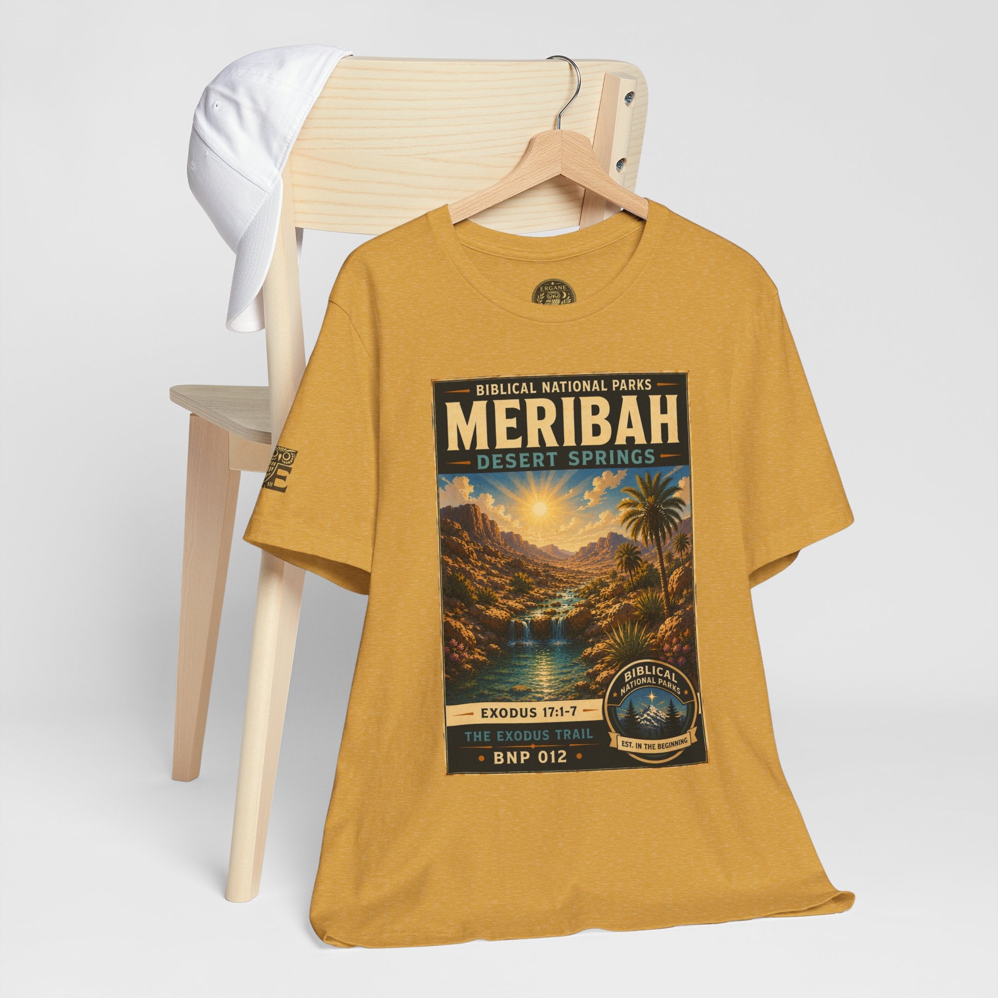 Biblical National Parks Collection II- The Exodus Trail #012/013 Exodus 17: 1-7 | Vintage nature poster Tee | Biblical national parks graphic shirt