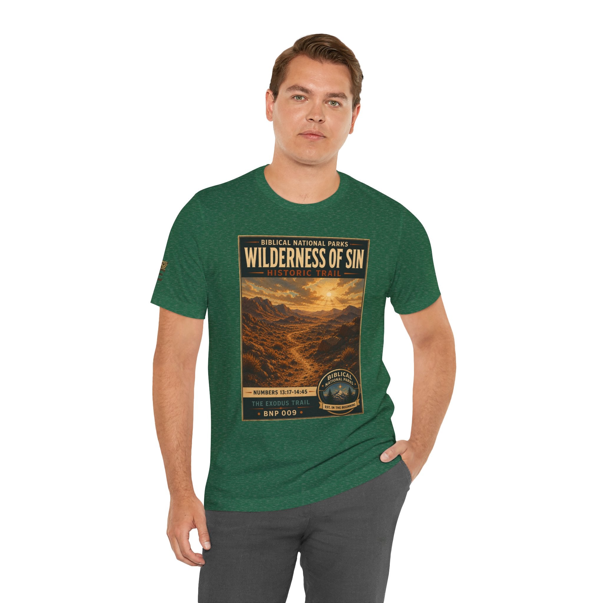 Biblical National Parks Collection II- The Exodus Trail #009/013 Exodus 13: 17 - 14:45 | Vintage nature poster Tee | Biblical national parks graphic shirt