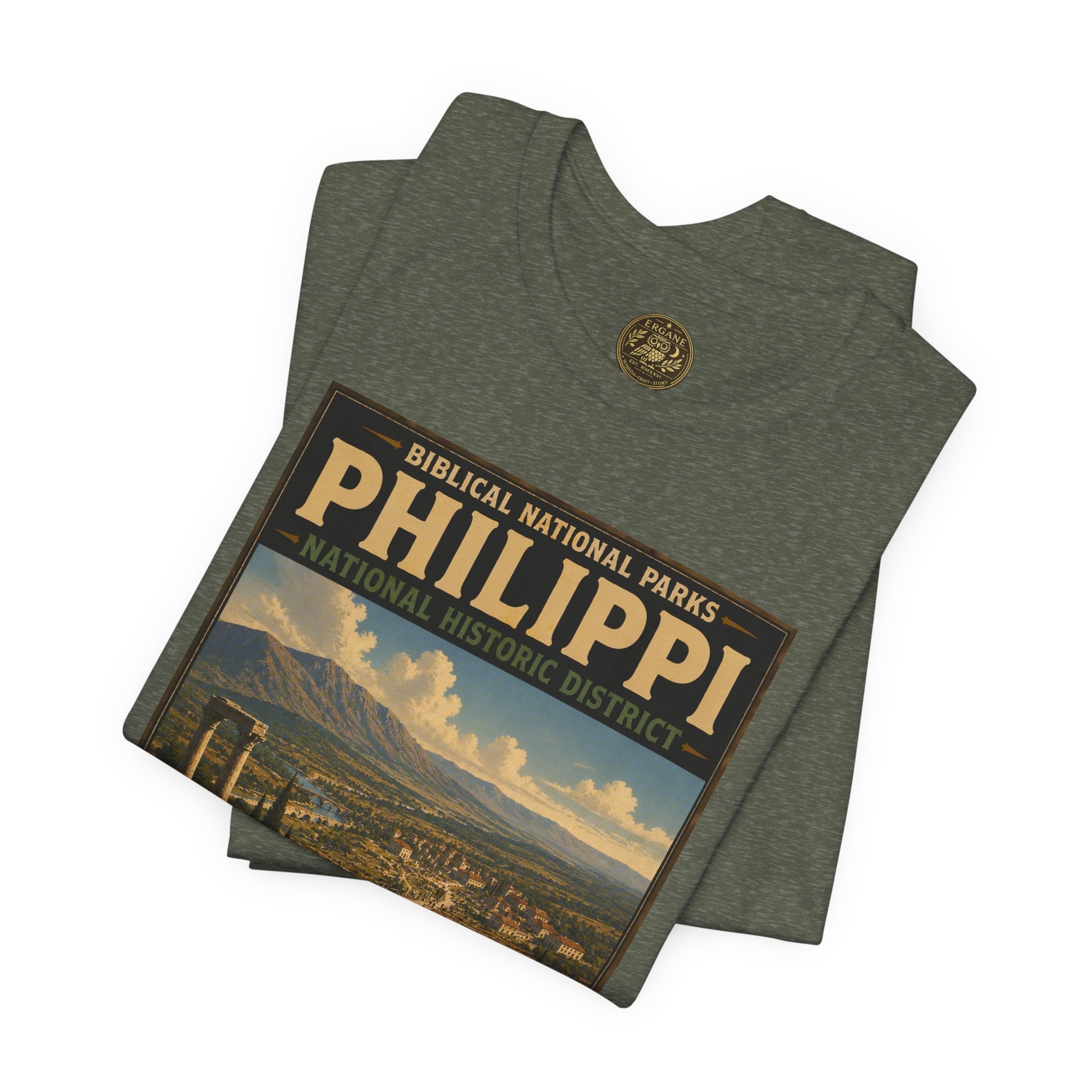 Biblical National Parks Collection VIII- The Apostles' Trails #045/049 | Acts 16 | Vintage nature poster Tee | Biblical national parks graphic shirt