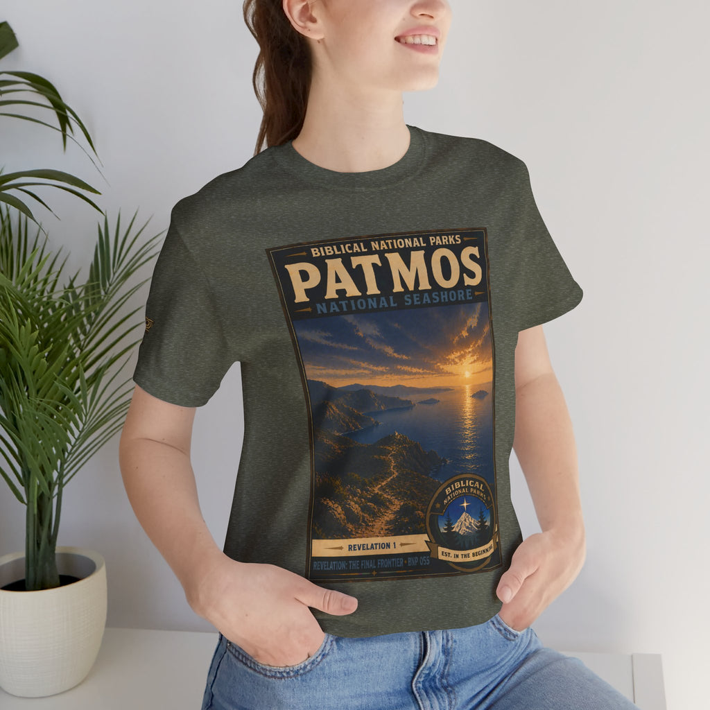 Biblical National Parks Collection X- #055/061 - Revelation: The Final Frontier | Revelation 1 | Vintage nature poster Tee | Biblical national parks graphic shirt