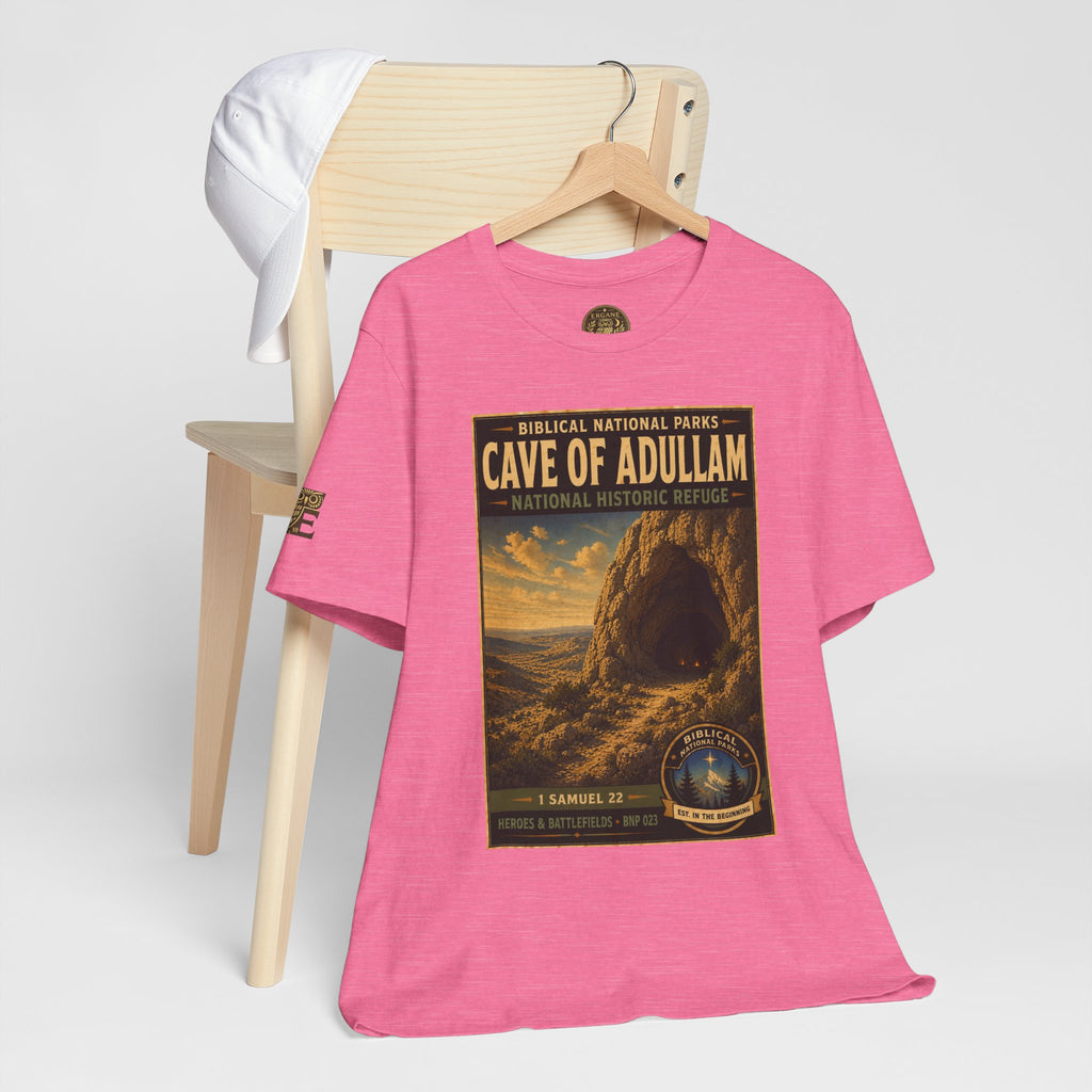 Biblical National Parks Collection IV- Heros & Battlefields #023/023 1 Samuel 22 | Vintage nature poster Tee | Biblical national parks graphic shirt