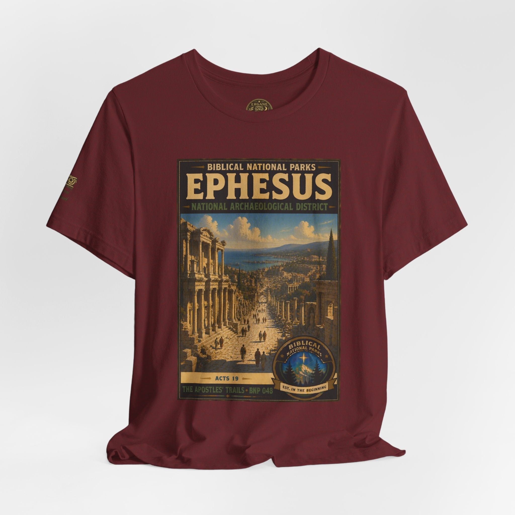 Biblical National Parks Collection VIII- The Apostles' Trails #048/049 | Acts 19 | Vintage nature poster Tee | Biblical national parks graphic shirt