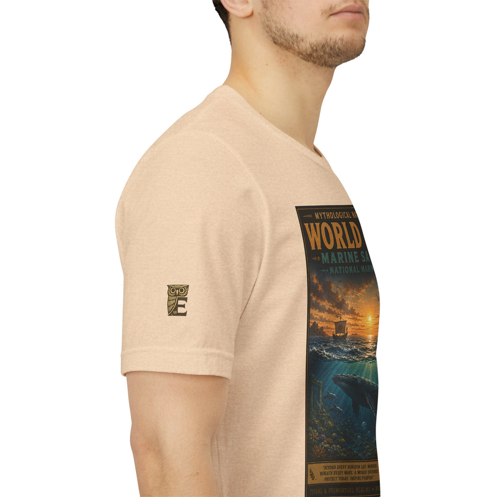 Mythological National Parks COLLECTION V- #050-050 TITANS & PRIMORDIAL REALMS | Vintage nature poster Tee | Mythological National Parks graphic shirt