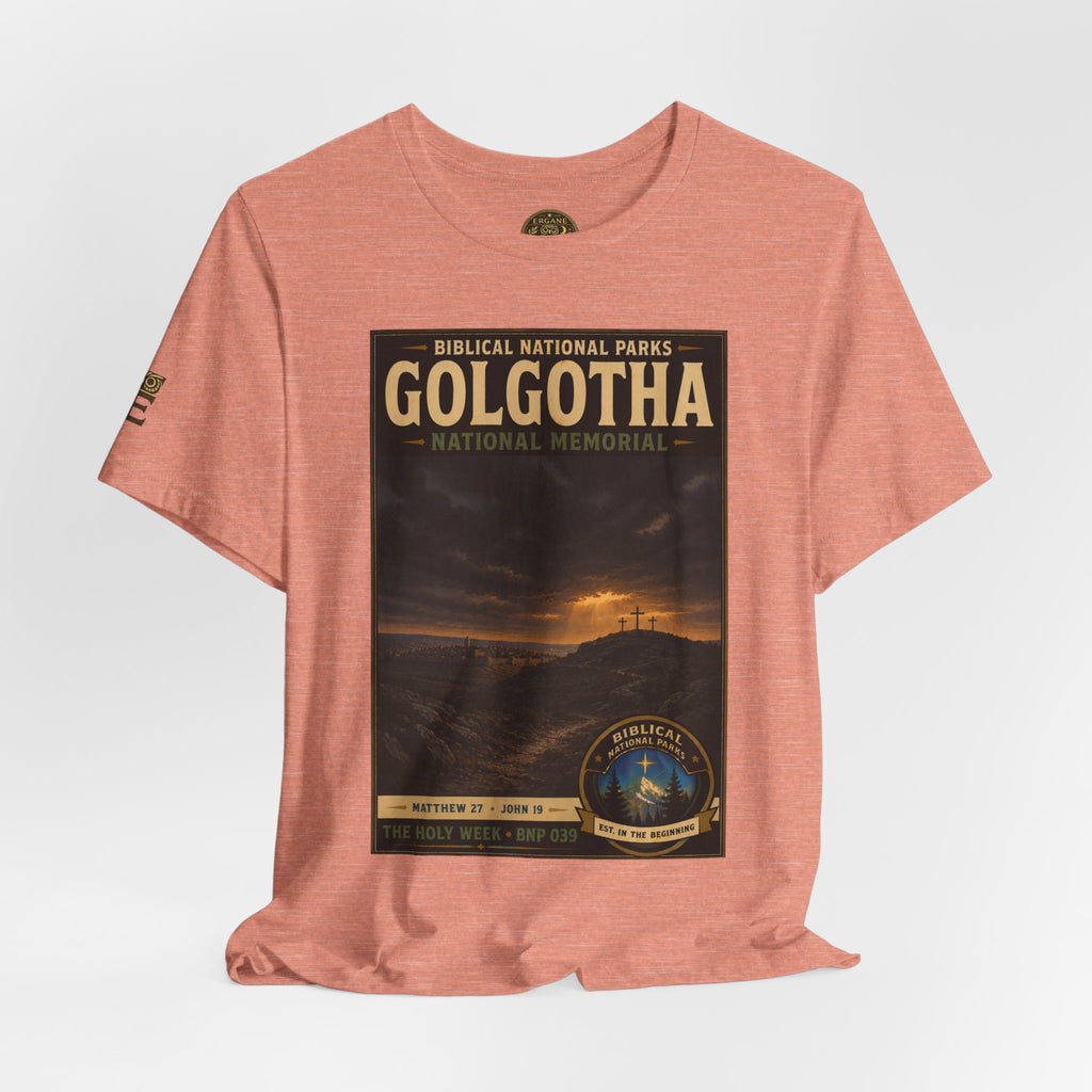 Biblical National Parks Collection VII- The Holy Week #039/041 | Matthew 27 - John 19 | Vintage nature poster Tee | Biblical national parks graphic shirt