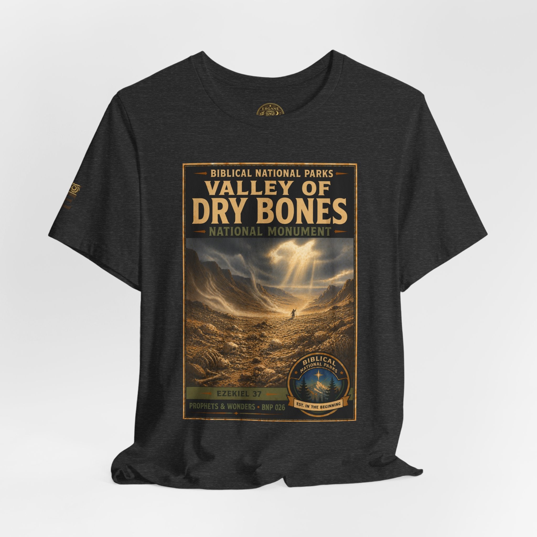 Biblical National Parks Collection V- Prophets & Wonders #026/030 Ezekiel 37  | Vintage nature poster Tee | Biblical national parks graphic shirt