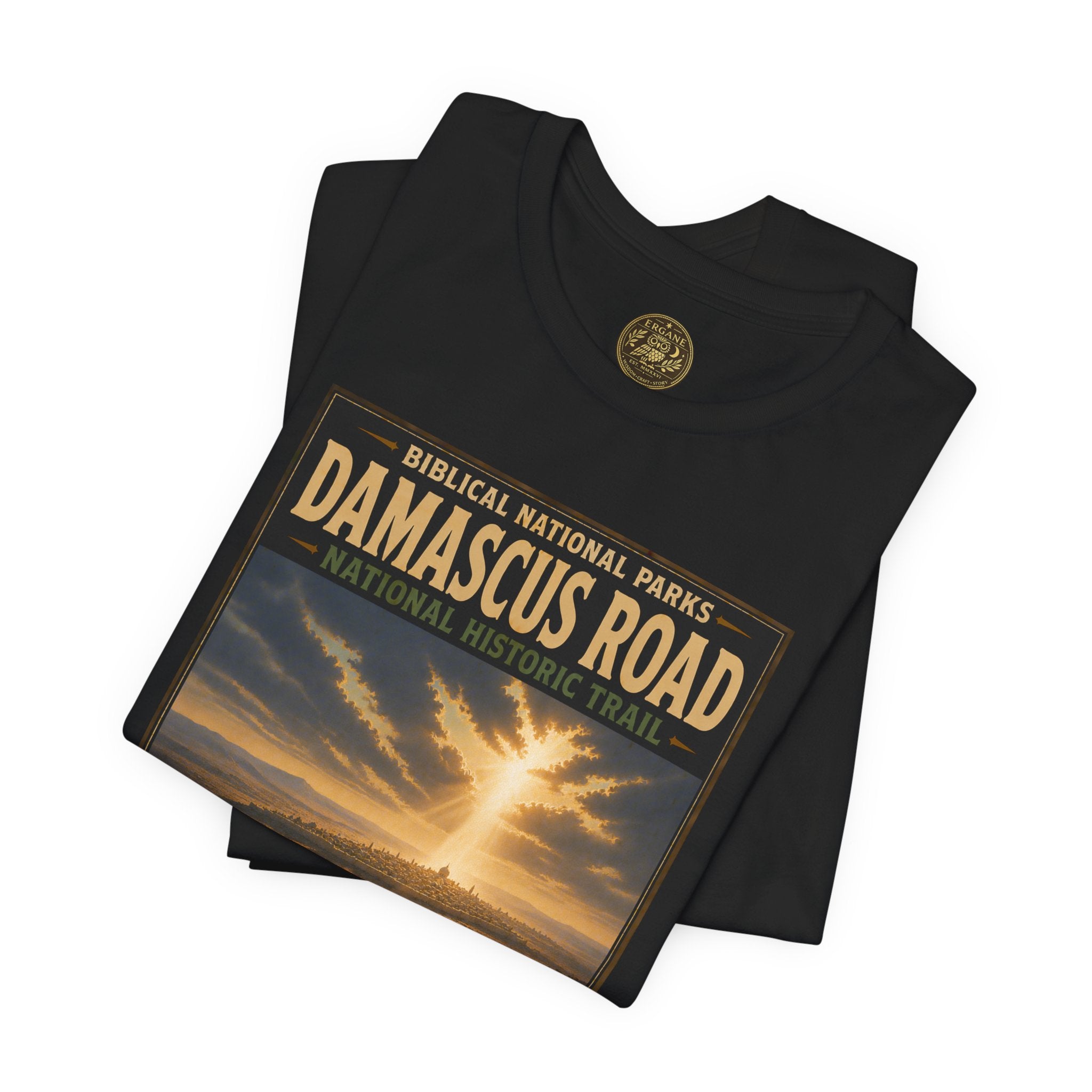 Biblical National Parks Collection VIII- The Apostles' Trails #042/049 | Acts 9 | Vintage nature poster Tee | Biblical national parks graphic shirt