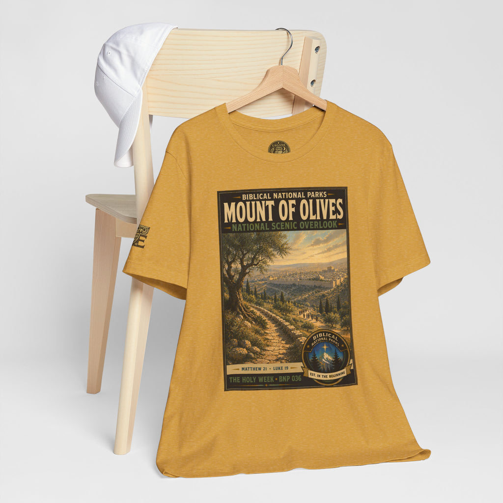 Biblical National Parks Collection VII- The Holy Week #036/041 | Matthew 21 - Luke 19 | Vintage nature poster Tee | Biblical national parks graphic shirt