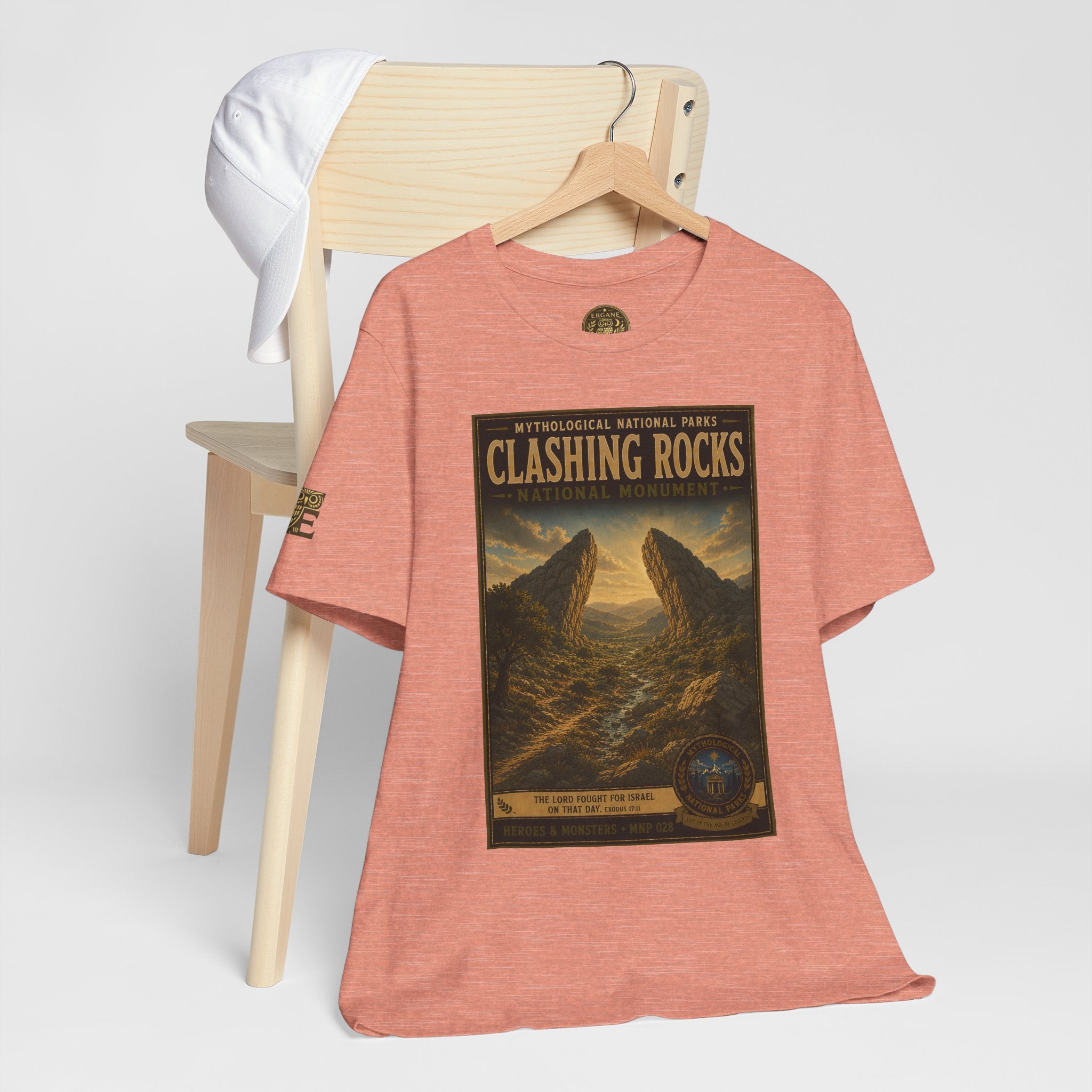 Mythological National Parks Collection III- #028-028 - Heros & Monsters | Vintage nature poster Tee | Mythological National Parks graphic shirt