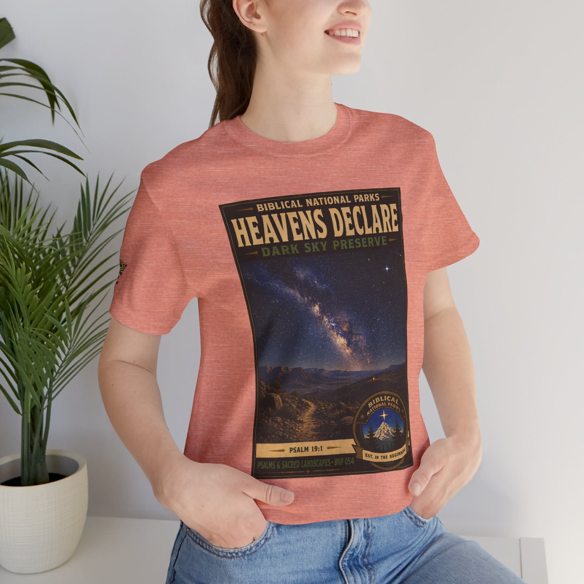 Biblical National Parks Collection IX- #054/054 -Psalms & Sacred Landscapes | Psalm 19:1 | Vintage nature poster Tee | Biblical national parks graphic shirt