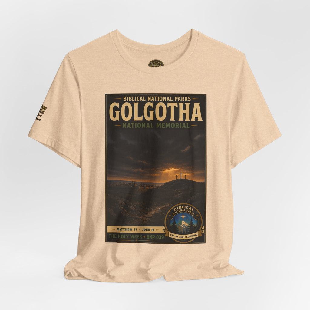 Biblical National Parks Collection VII- The Holy Week #039/041 | Matthew 27 - John 19 | Vintage nature poster Tee | Biblical national parks graphic shirt