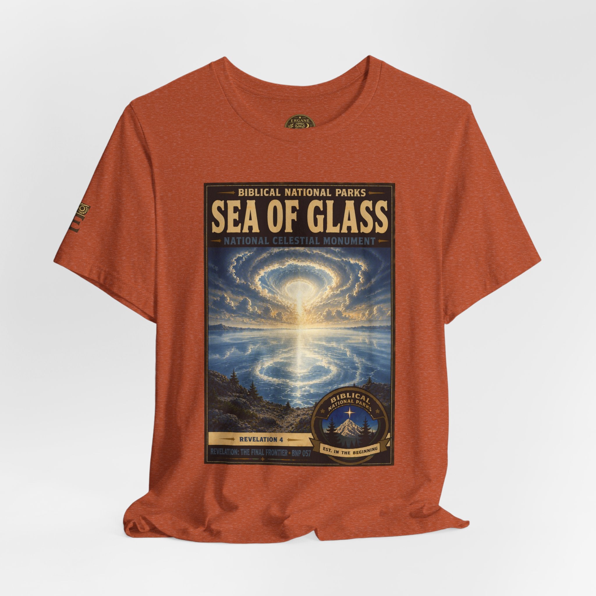 Biblical National Parks Collection X- #057/061 - Revelation: The Final Frontier | Revelation 4 | Vintage nature poster Tee | Biblical national parks graphic shirt