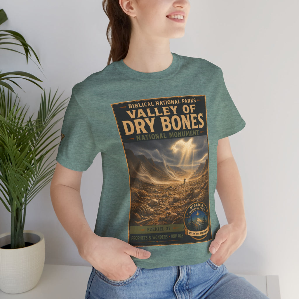Biblical National Parks Collection V- Prophets & Wonders #026/030 Ezekiel 37  | Vintage nature poster Tee | Biblical national parks graphic shirt