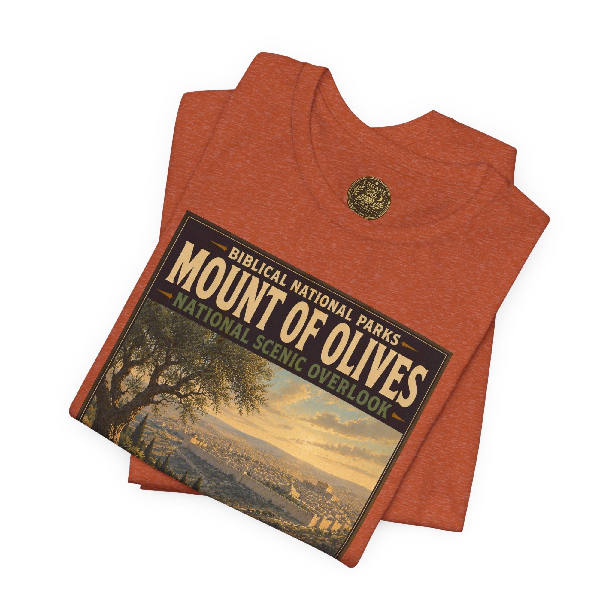 Biblical National Parks Collection VII- The Holy Week #036/041 | Matthew 21 - Luke 19 | Vintage nature poster Tee | Biblical national parks graphic shirt