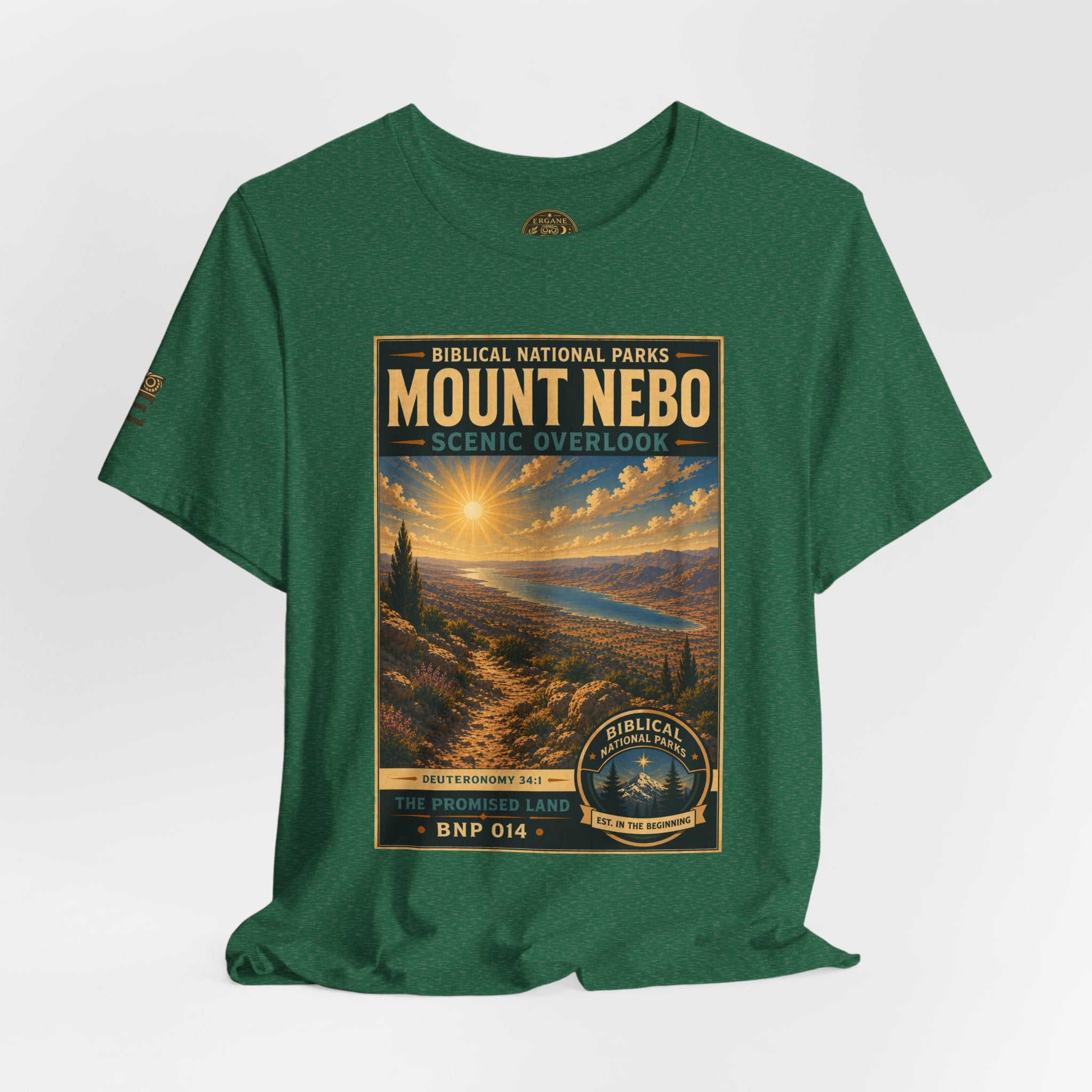 Biblical National Parks Collection III- The Promised Land #014/018 Deuteronomy 34:1 | Vintage nature poster Tee | Biblical national parks graphic shirt