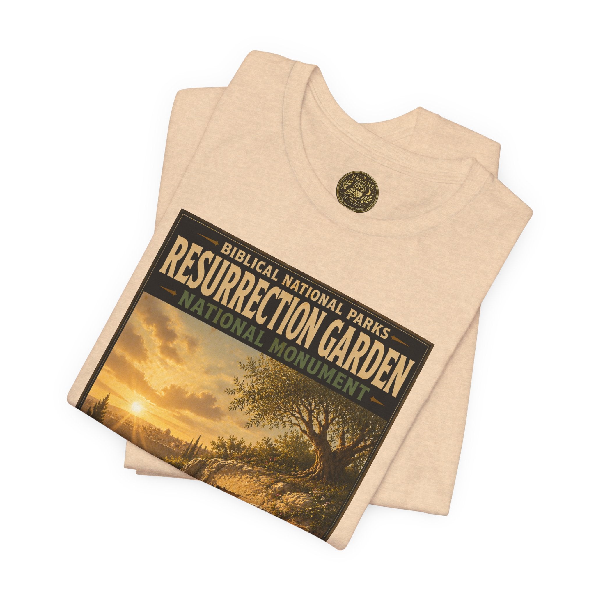 Biblical National Parks Collection VII- The Holy Week #041/041 | Matthew 28 - John 20 | Vintage nature poster Tee | Biblical national parks graphic shirt