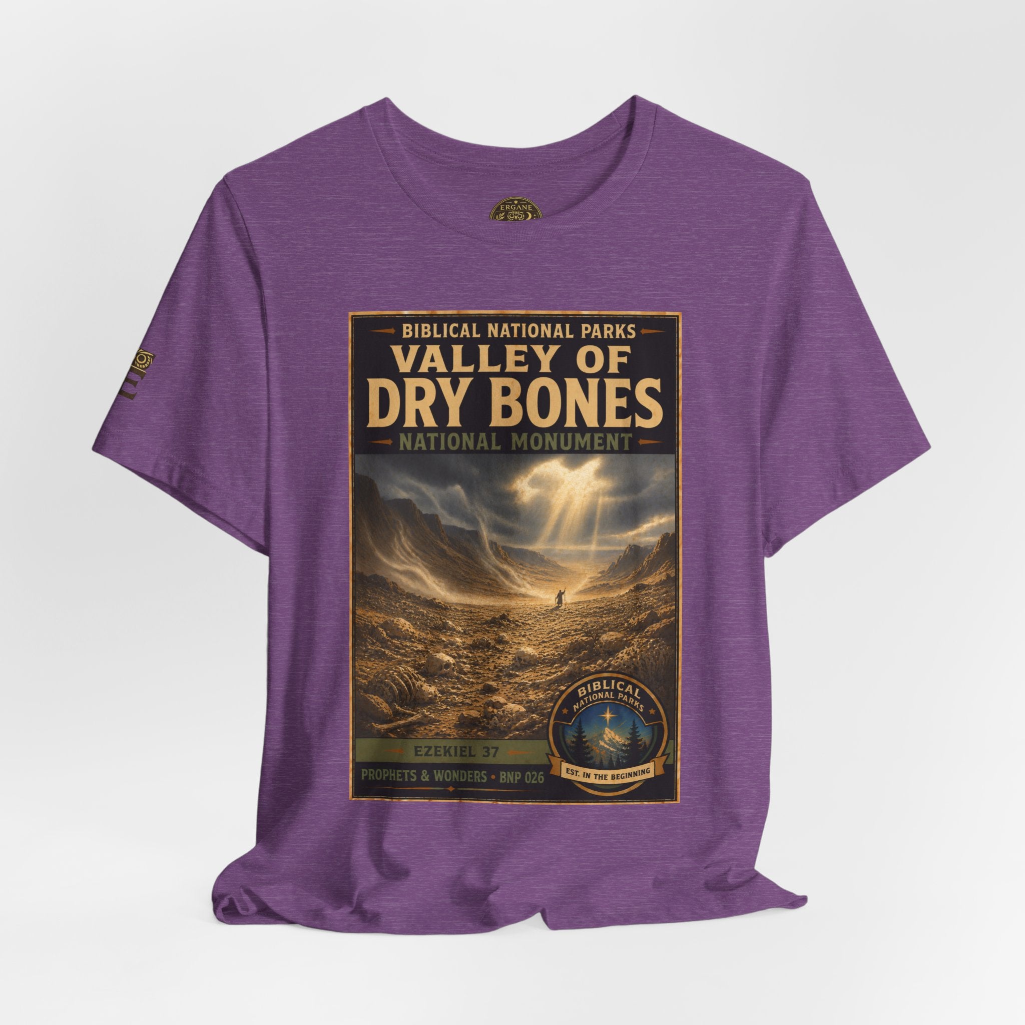 Biblical National Parks Collection V- Prophets & Wonders #026/030 Ezekiel 37  | Vintage nature poster Tee | Biblical national parks graphic shirt