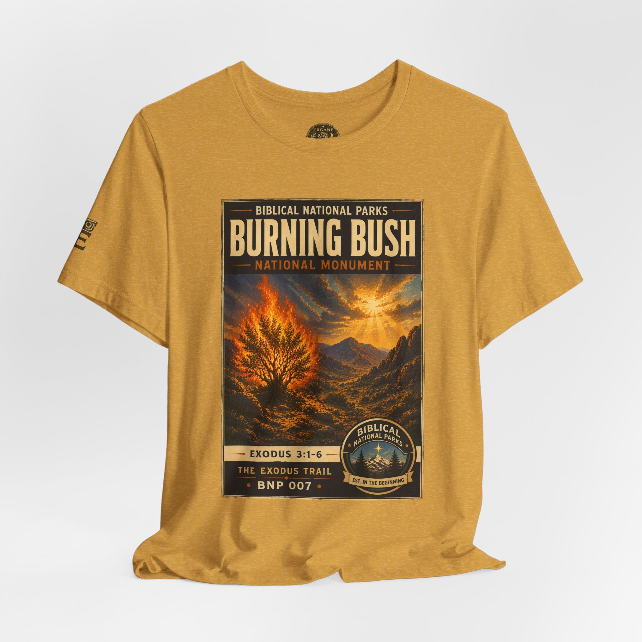 Biblical National Parks Collection II- The Exodus Trail #007/013 Exodus 3: 1-6 | Vintage nature poster Tee | Biblical national parks graphic shirt
