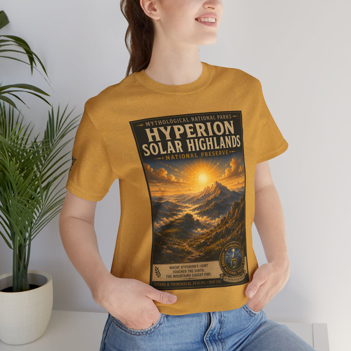 Mythological National Parks COLLECTION V- #041-050 TITANS & PRIMORDIAL REALMS | Vintage nature poster Tee | Mythological National Parks graphic shirt