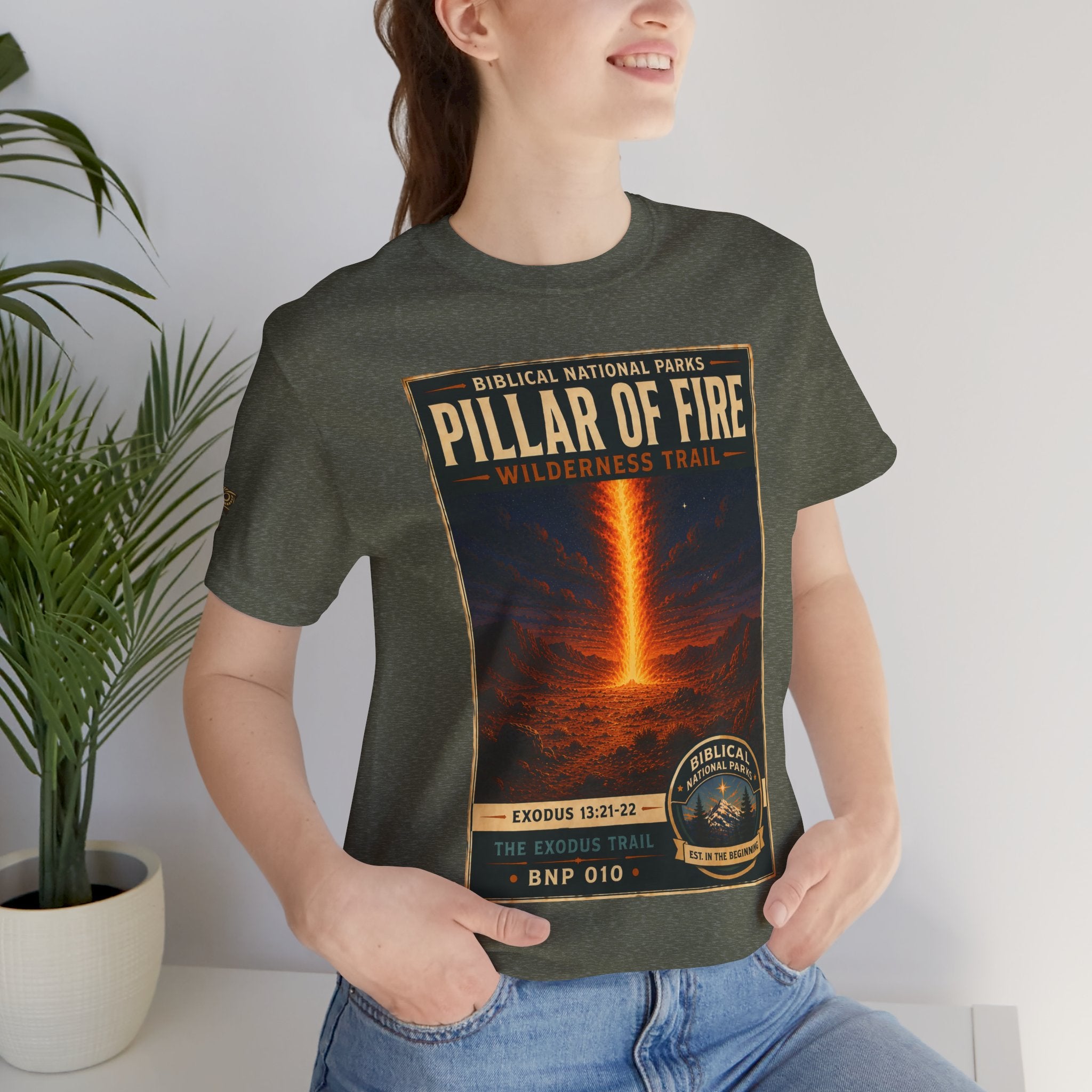 Biblical National Parks Collection II- The Exodus Trail #010/013 Exodus 13: 21-22 | Vintage nature poster Tee | Biblical national parks graphic shirt