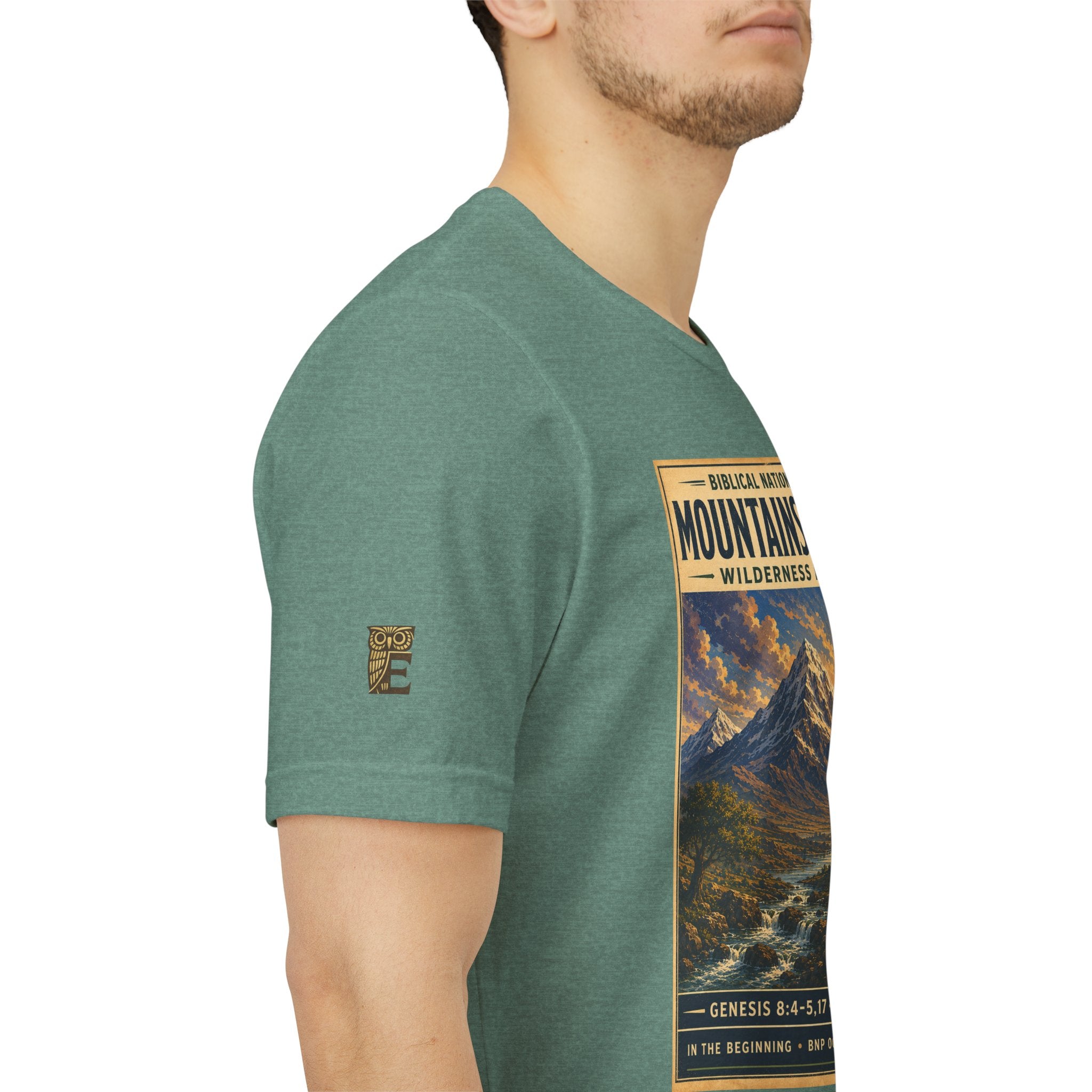 Biblical National Parks Collection I- In The Beginning #004/006 Genesis 8:4-5,17 | Vintage nature poster Tee | Biblical national parks graphic shirt