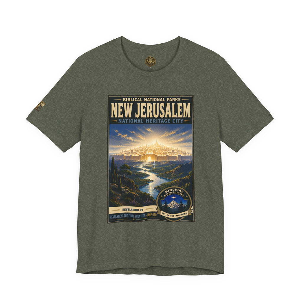 Biblical National Parks Collection X- #060/061 - Revelation: The Final Frontier | Revelation 21 | Vintage nature poster Tee | Biblical national parks graphic shirt 2